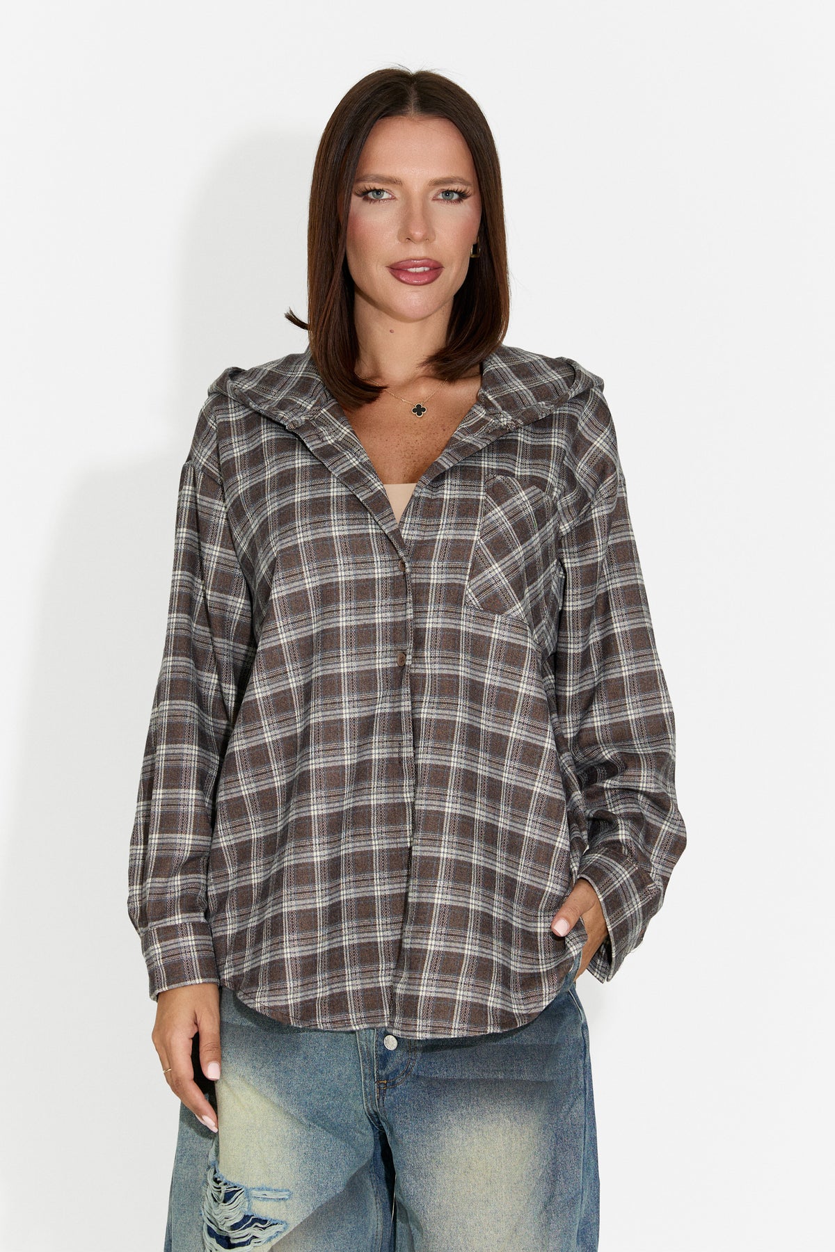 Chemise casual pour femme marron Venrita Bogas