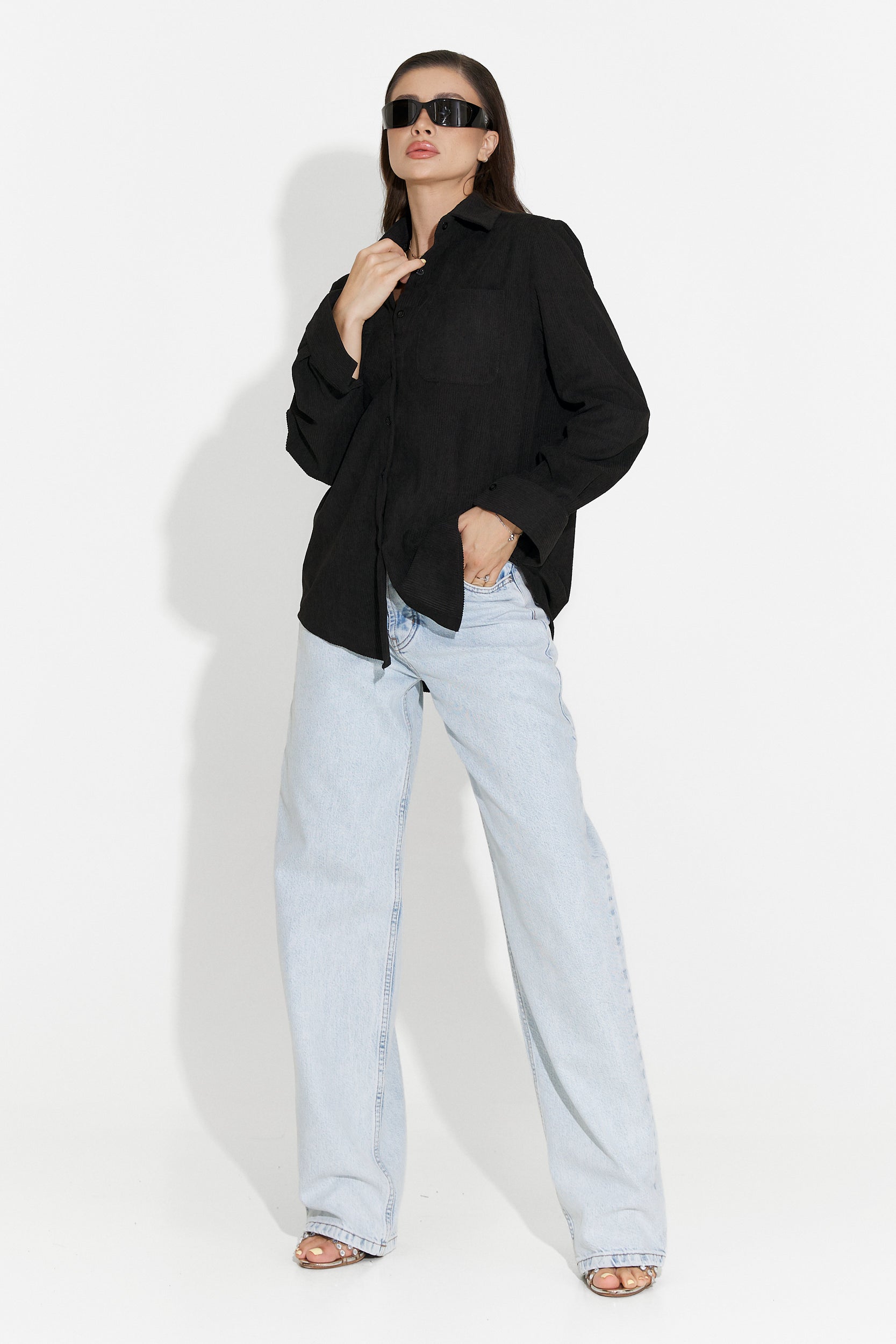 Deliora Bogas Black Casual Women's Shirt