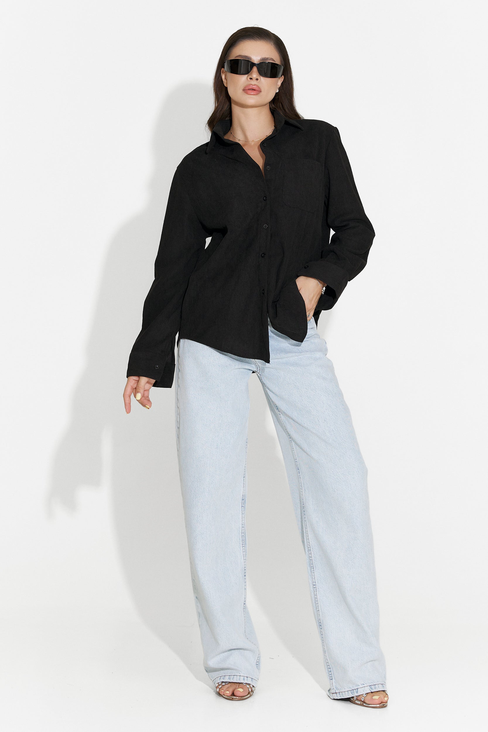 Deliora Bogas Black Casual Women's Shirt