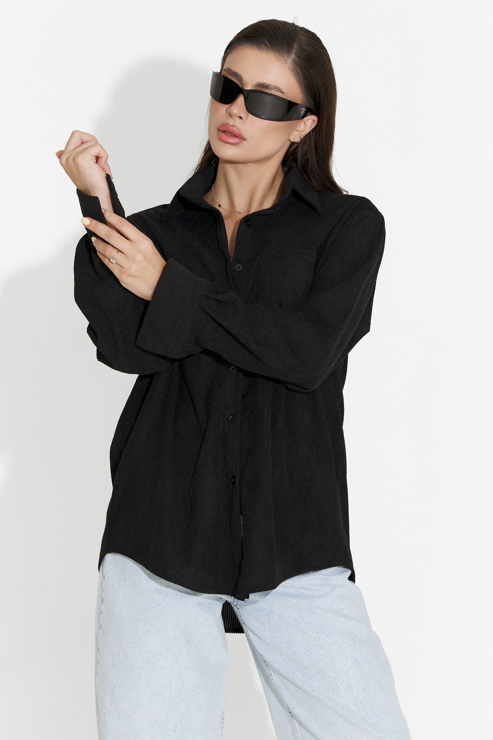 Deliora Bogas Black Casual Women's Shirt