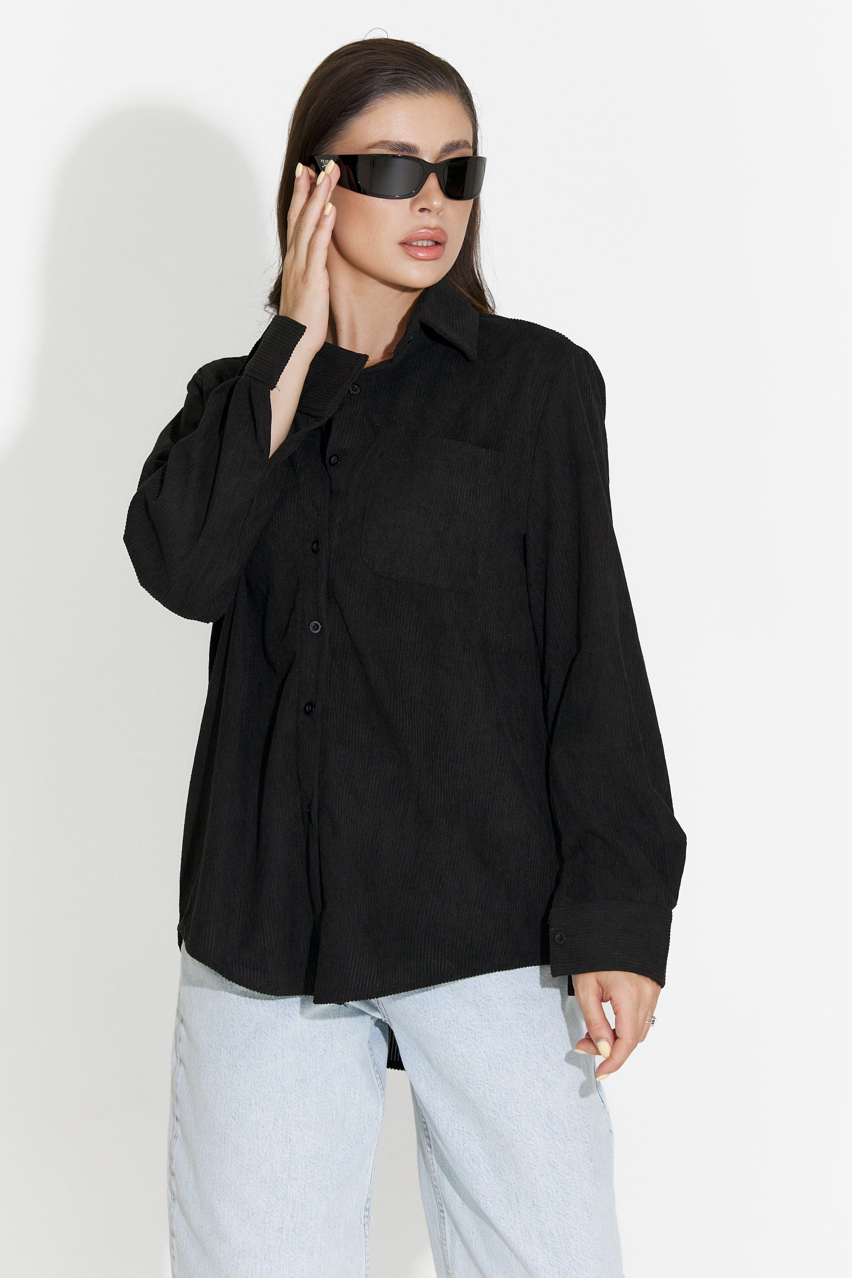 Deliora Bogas Black Casual Women's Shirt