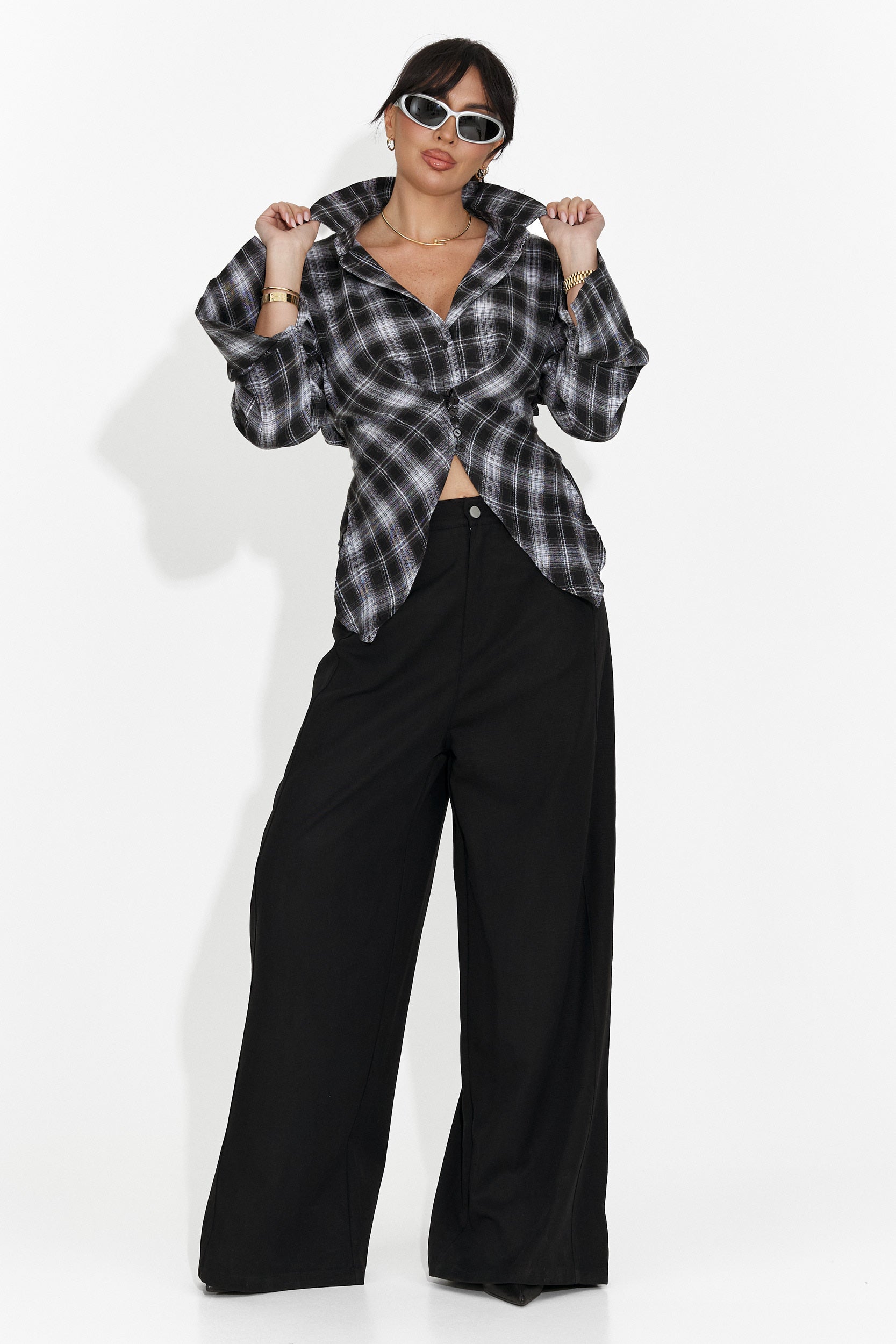 Women's casual black shirt Laurina Bogas