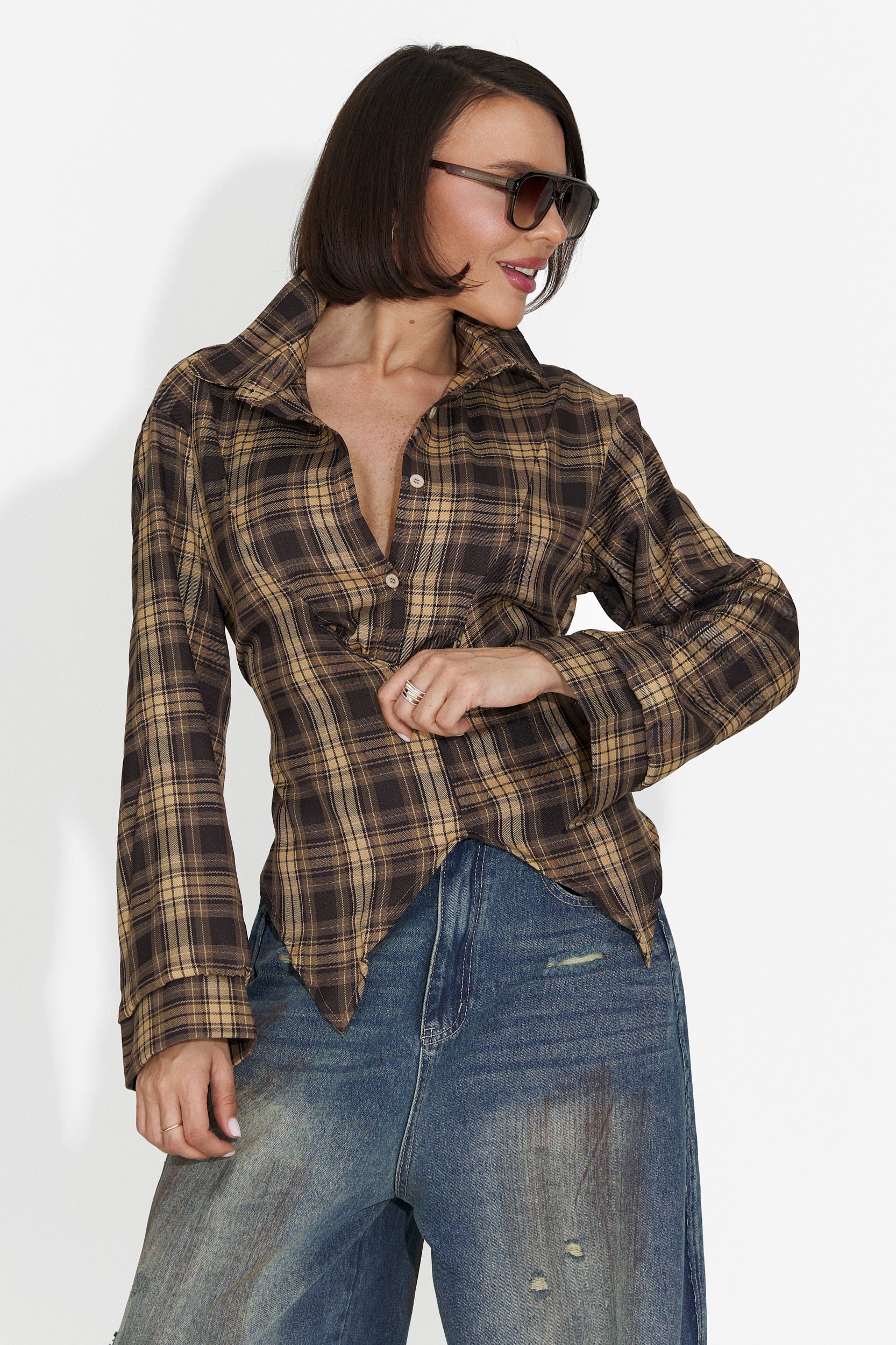 Tamalia Bogas Black Casual Women's Shirt