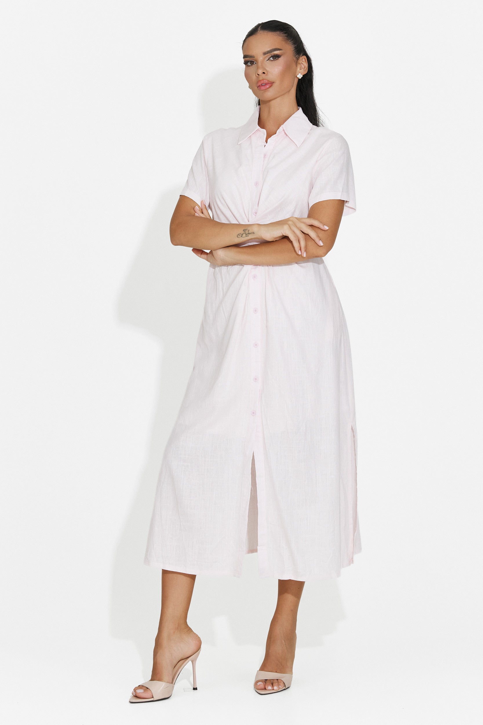 Casual pink women's shirt Genoma Bogas