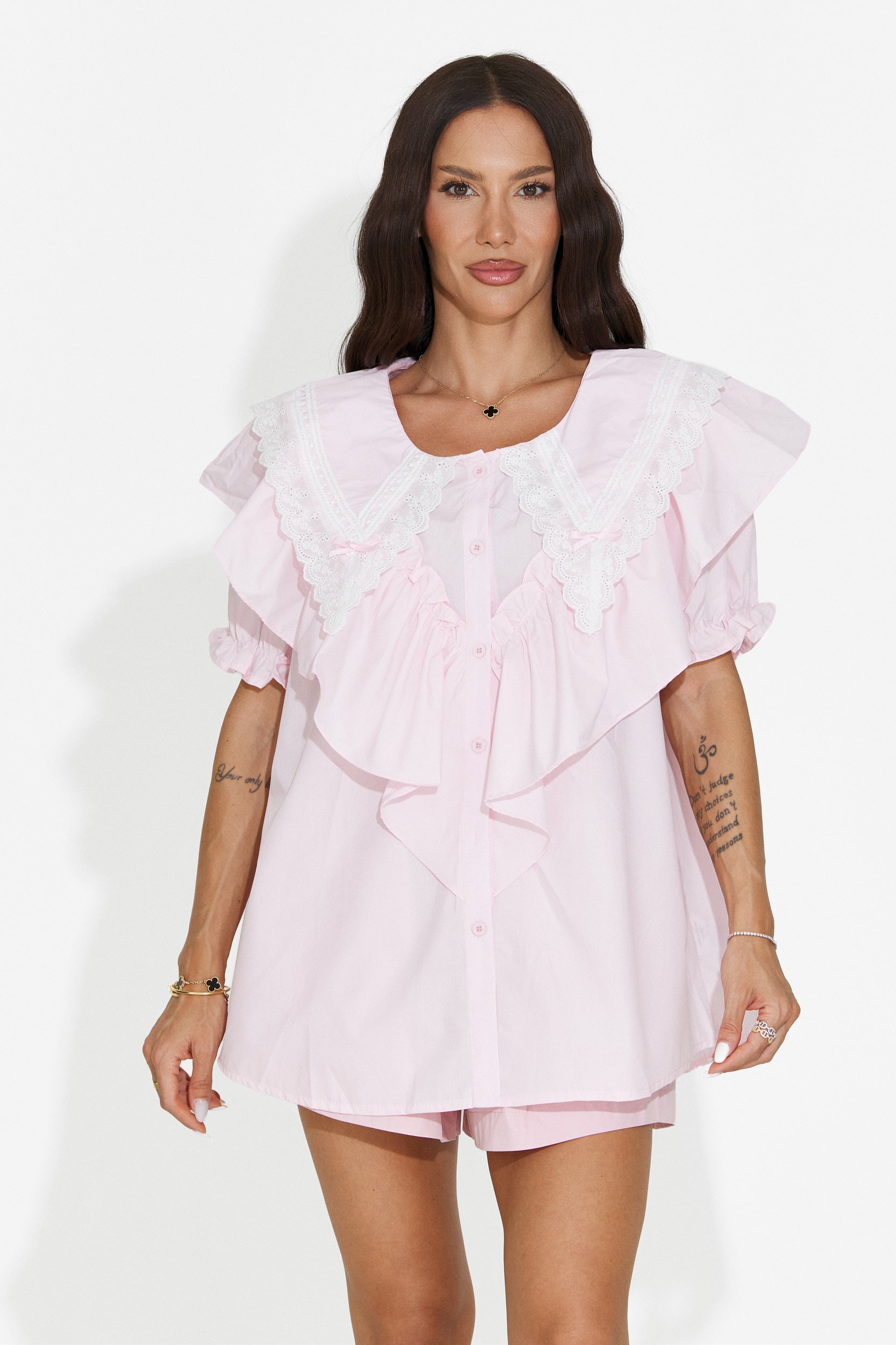 Women's casual pink shirt Karlasia Bogas