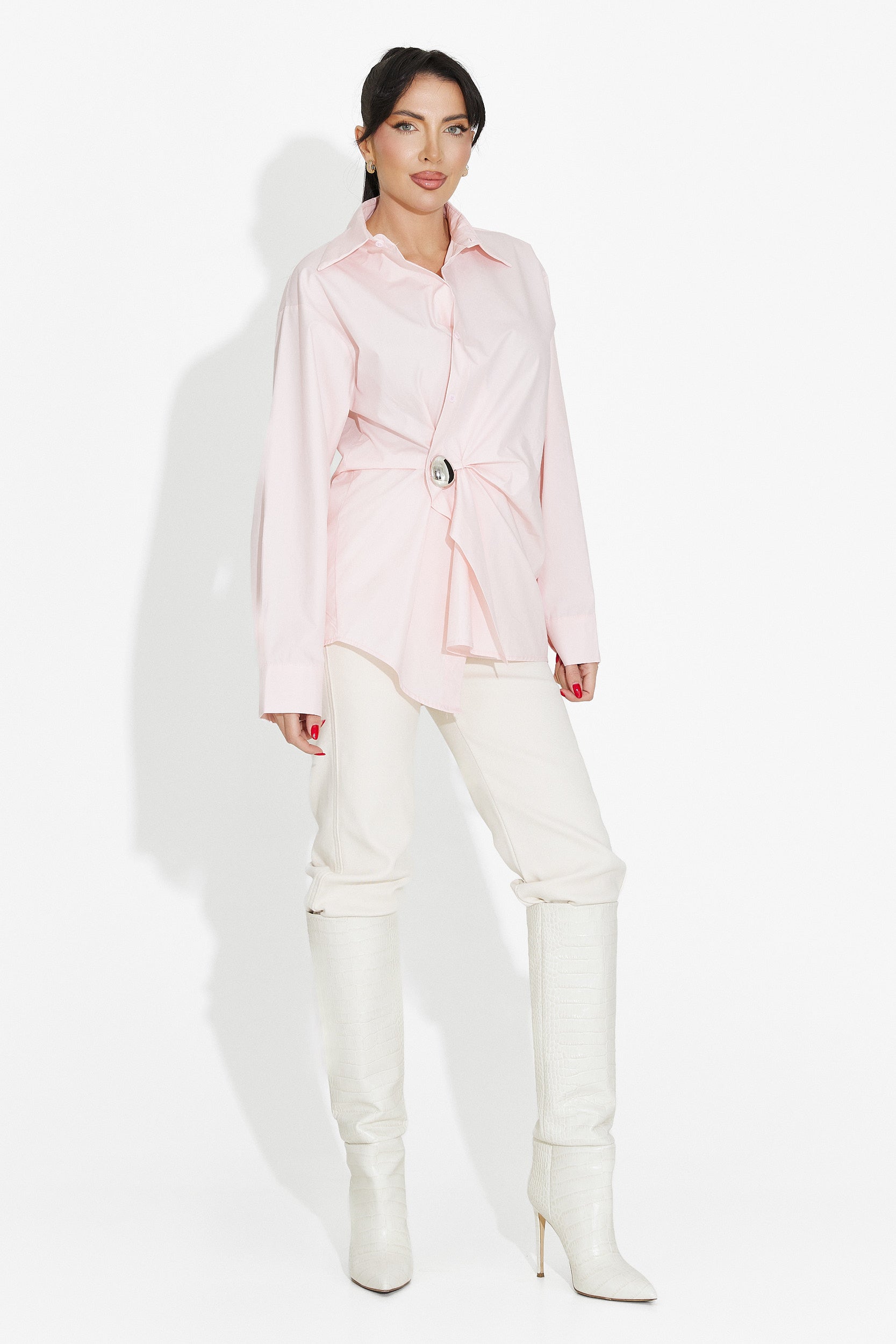 Chemise femme décontractée rose Melynda Bogas