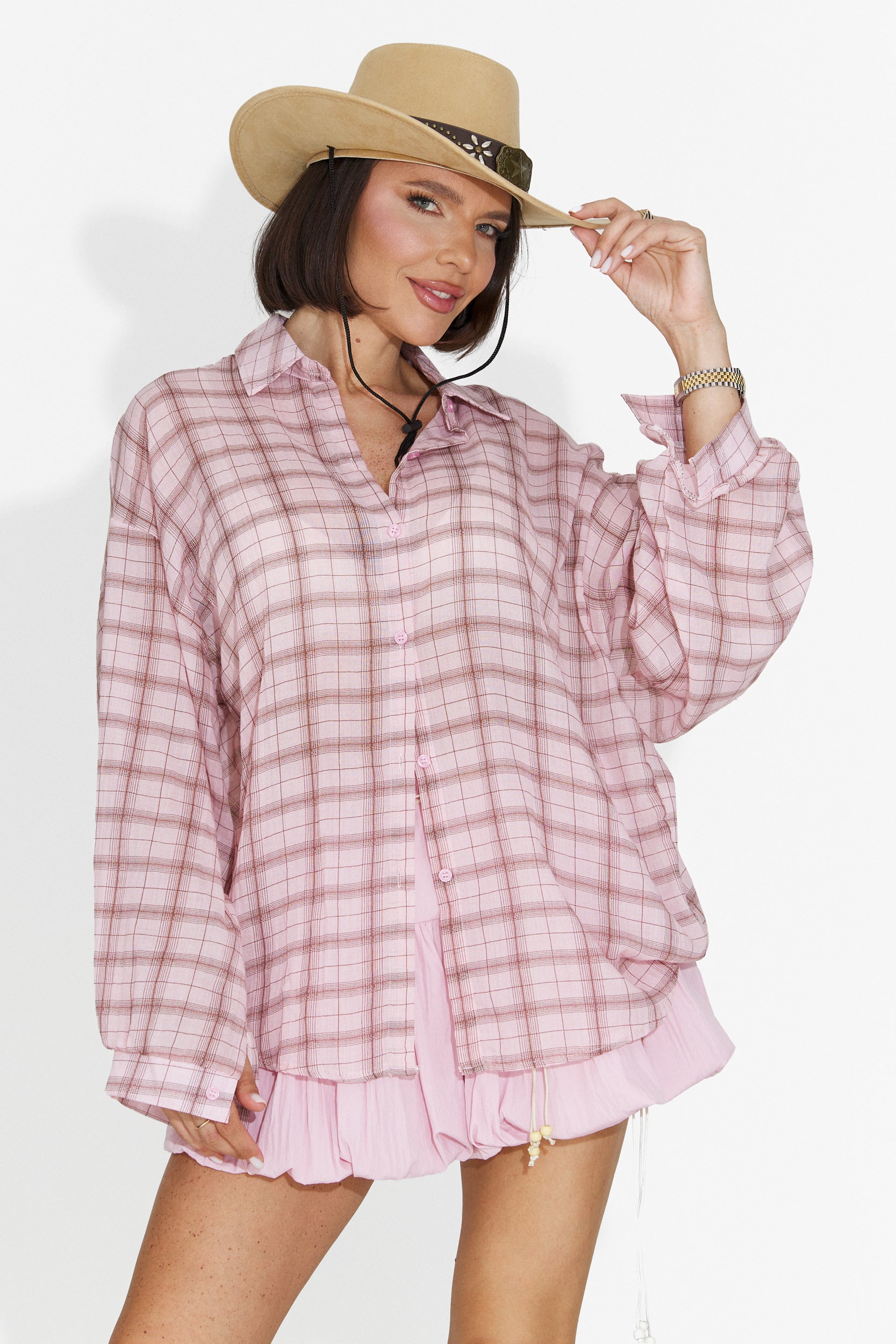 Vanga Bogas Casual Pink Ladies Shirt