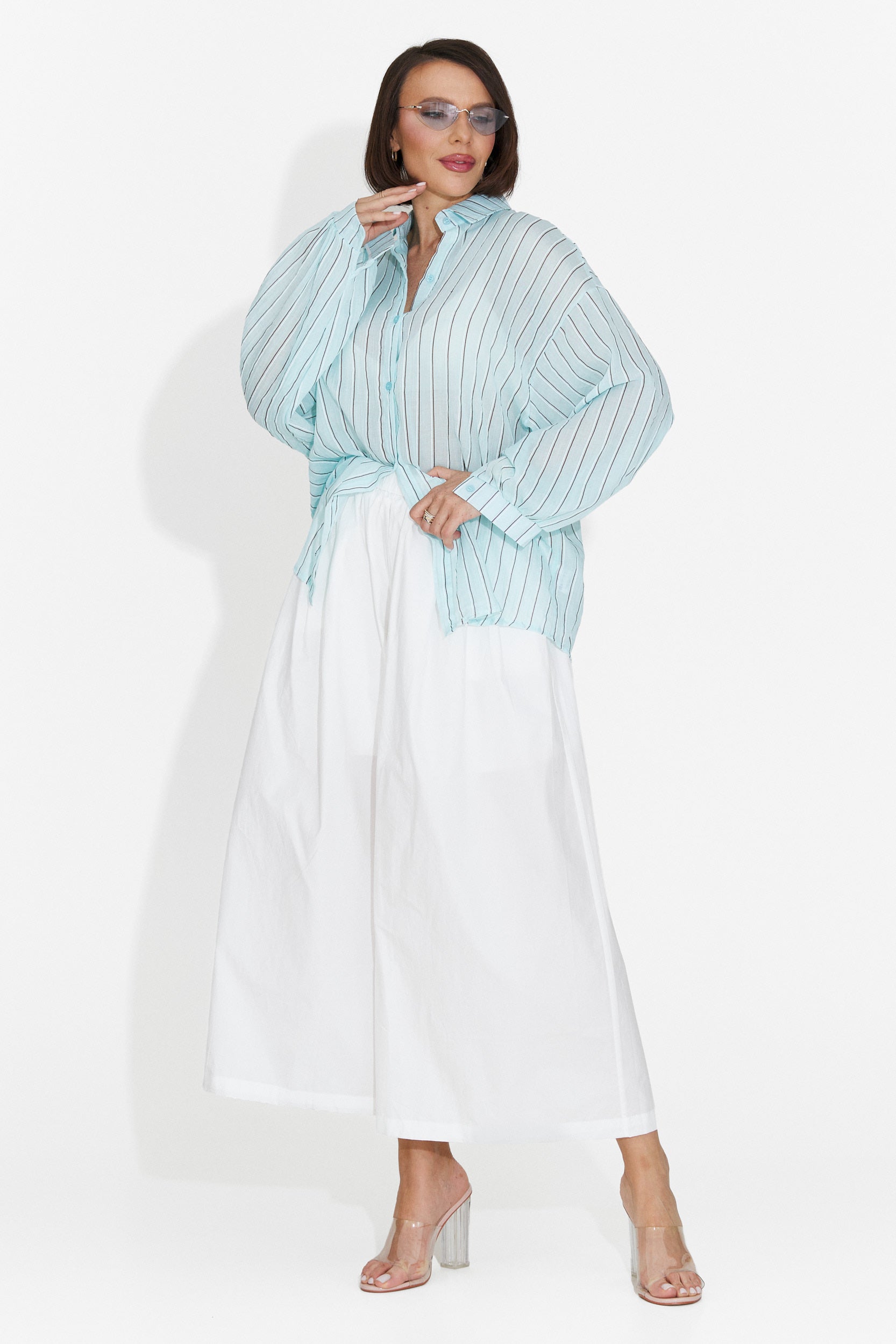 Fenday Bogas Turquoise Casual Women's Shirt