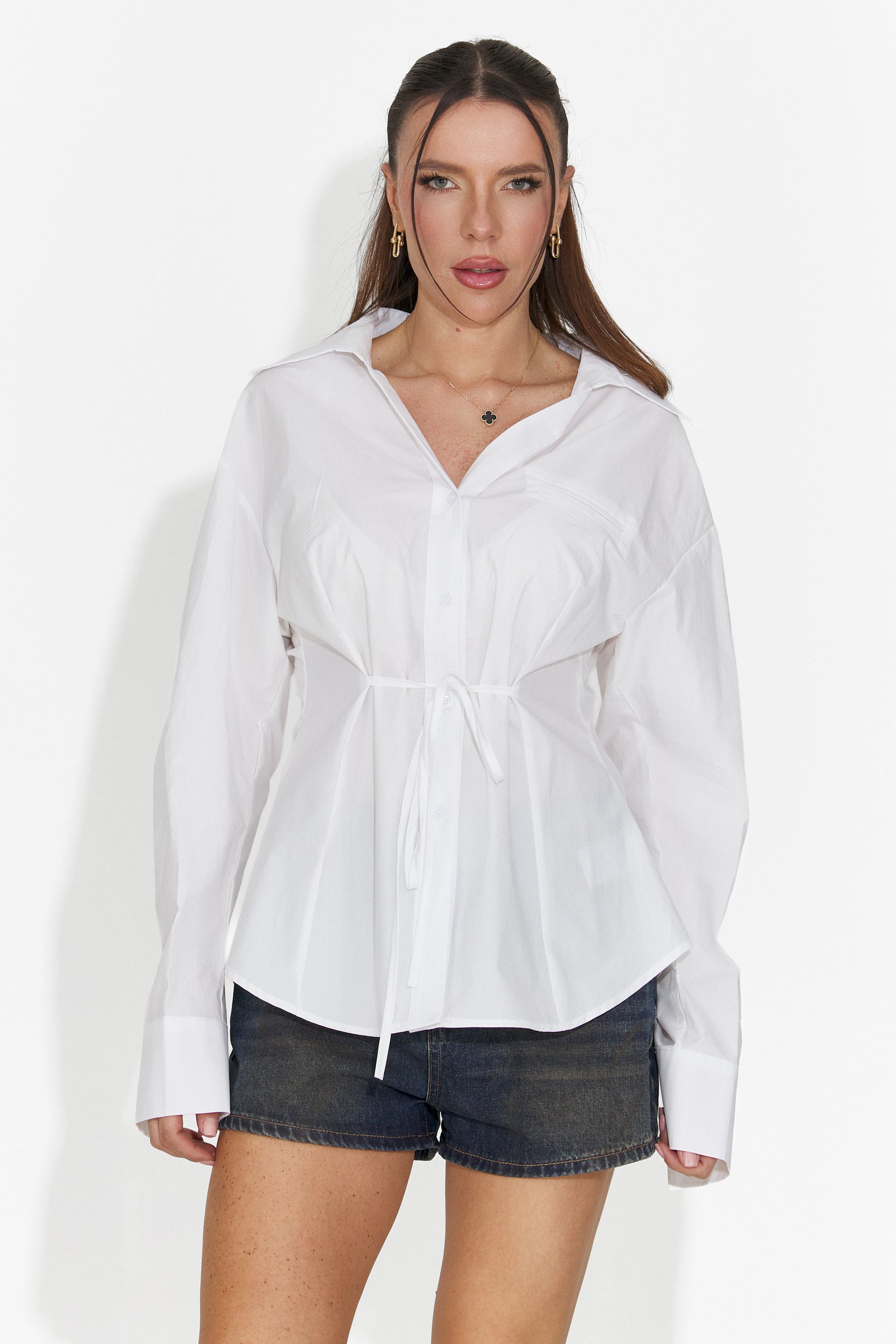 Blusa elegante blanca para mujer Alesya Bogas