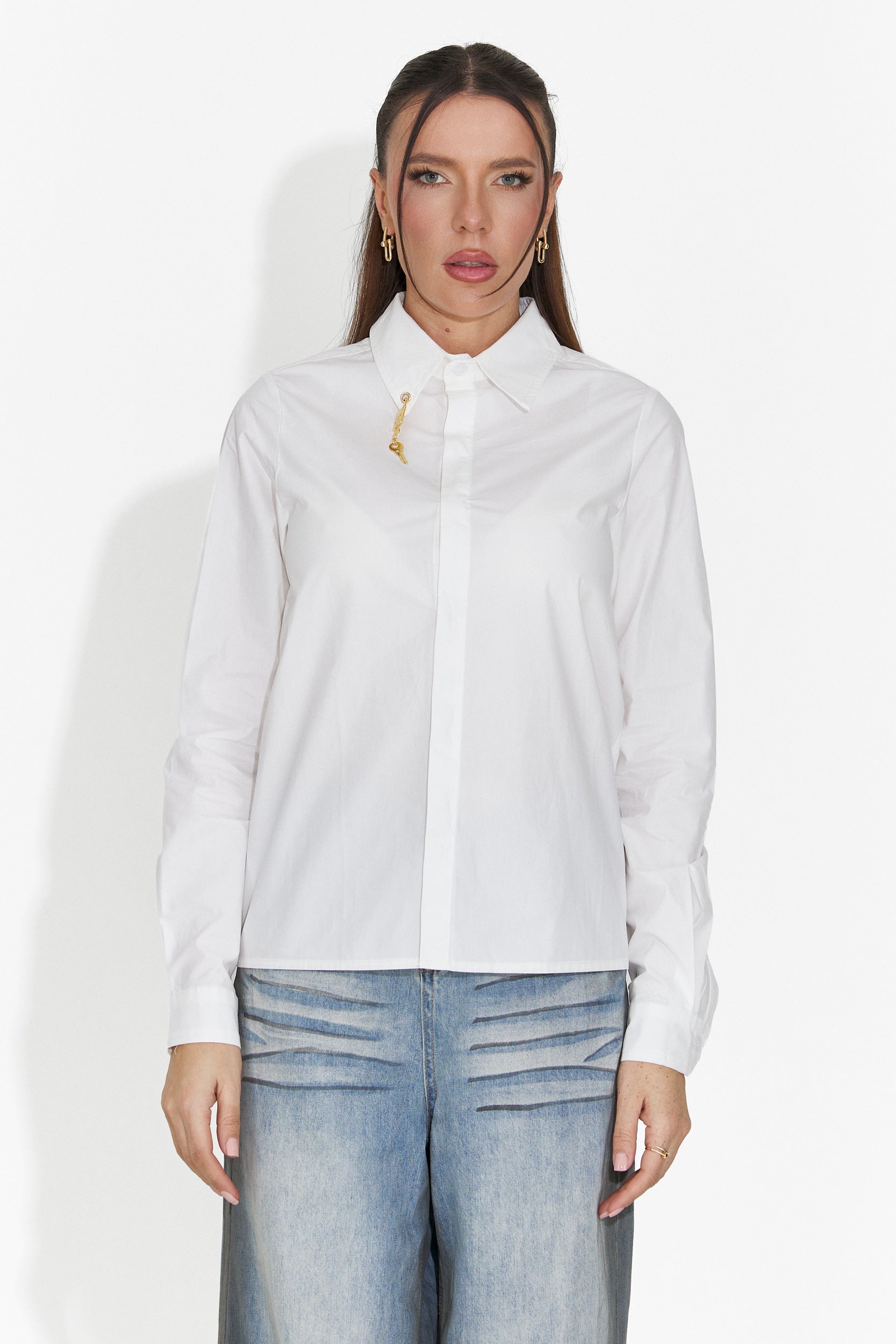 Elegantna bijela Jetie Bogas bluza za dame