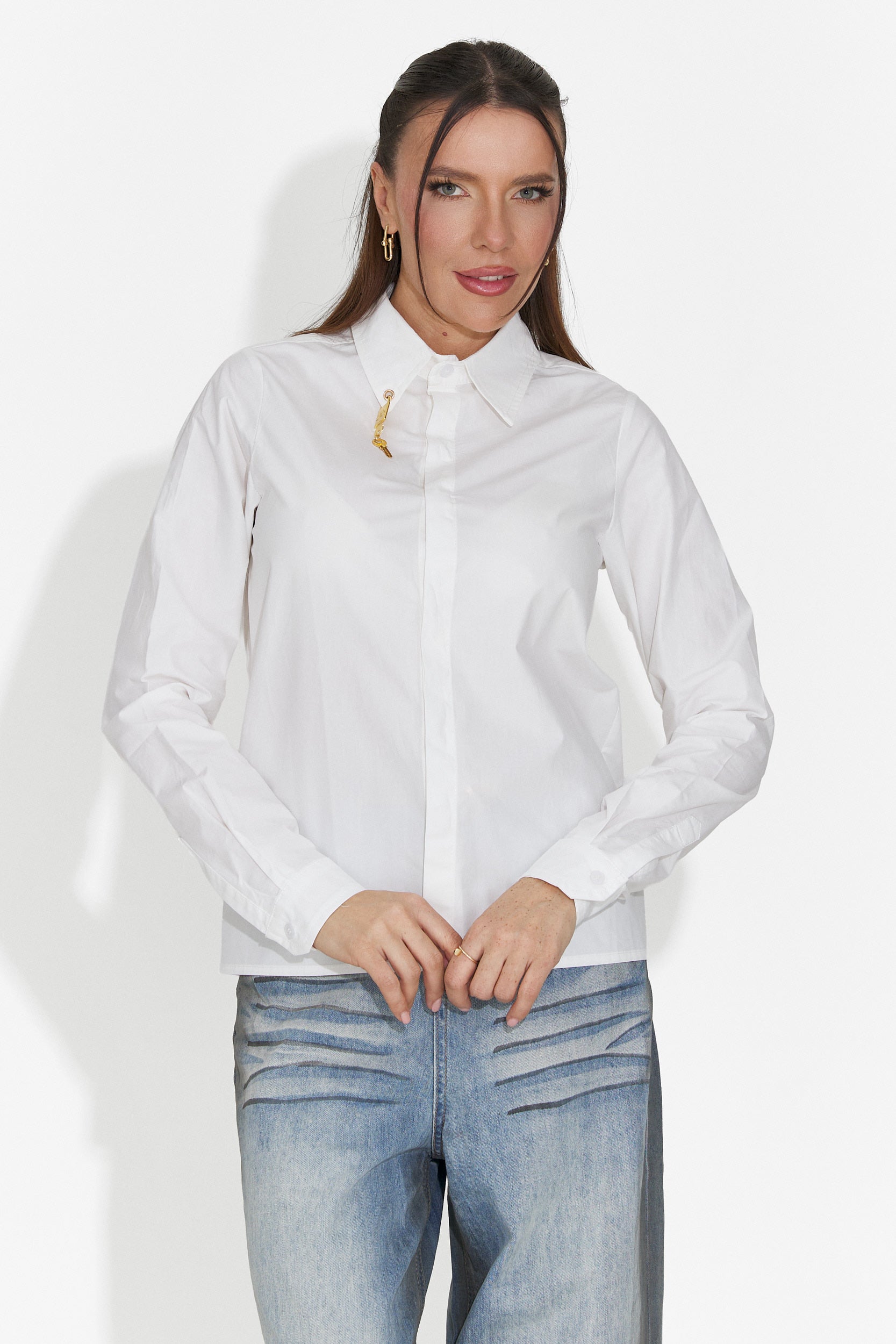 Elegantna bijela Jetie Bogas bluza za dame