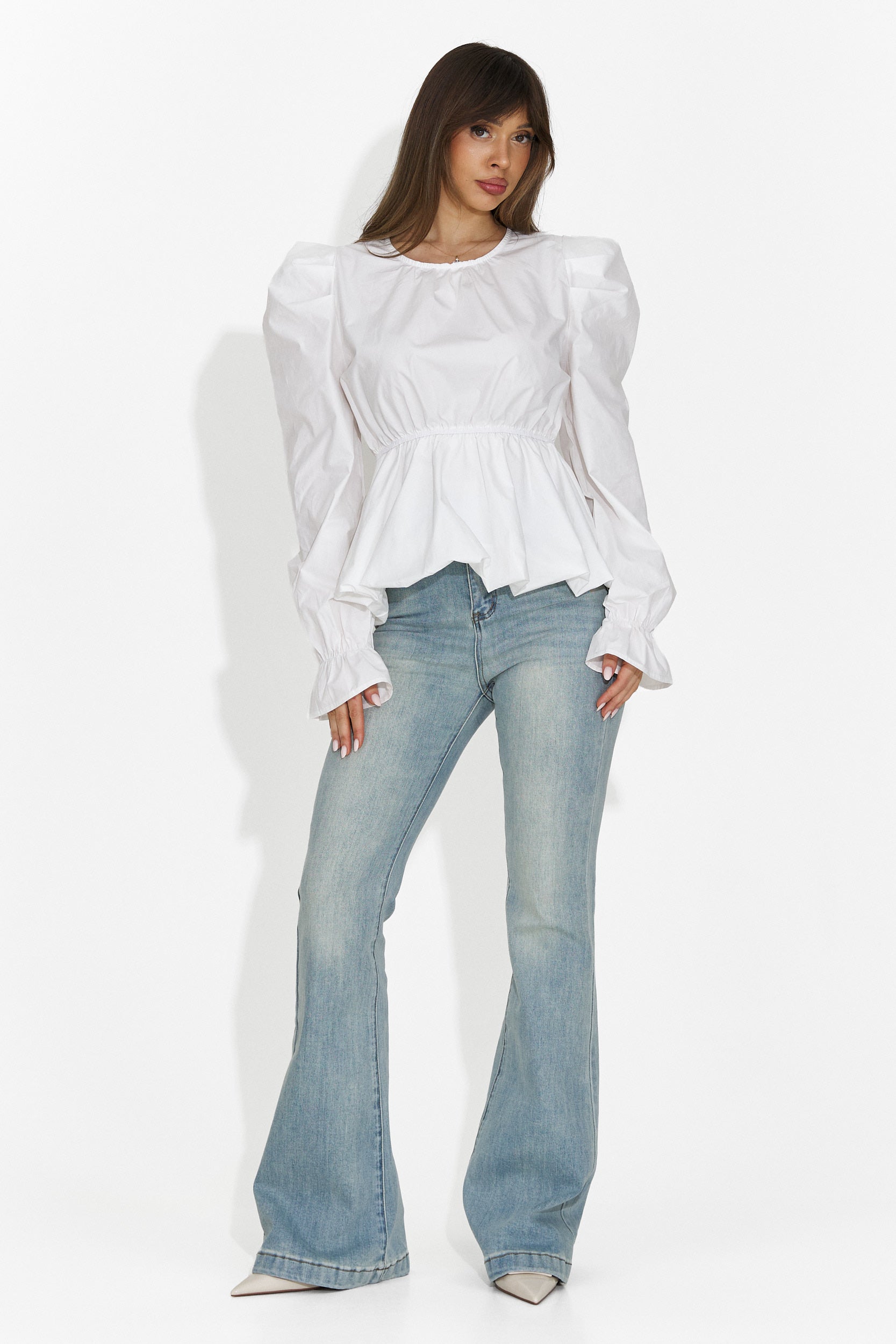 Blusa elegante de mujer blanca Lindalia Bogas