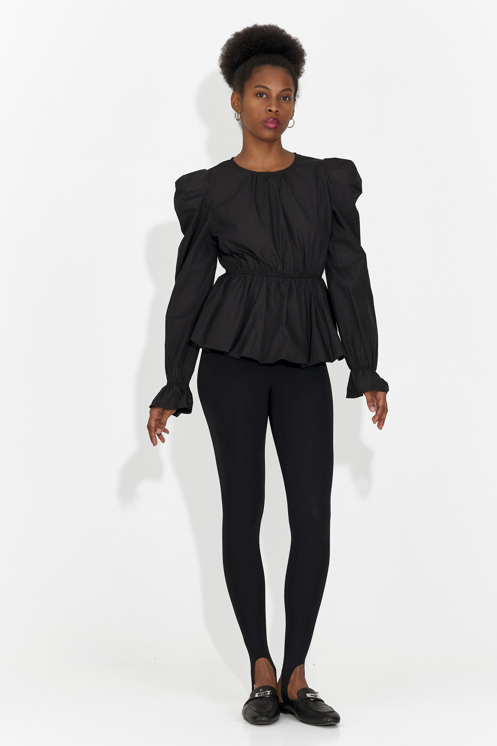 Elegant black women's shirt Lindalia Bogas