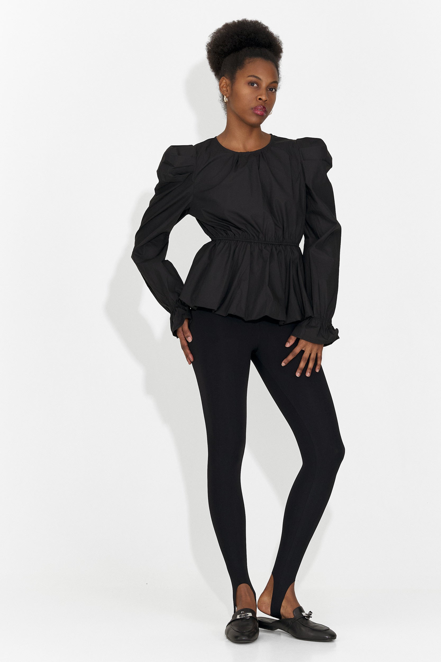 Elegant black women's shirt Lindalia Bogas