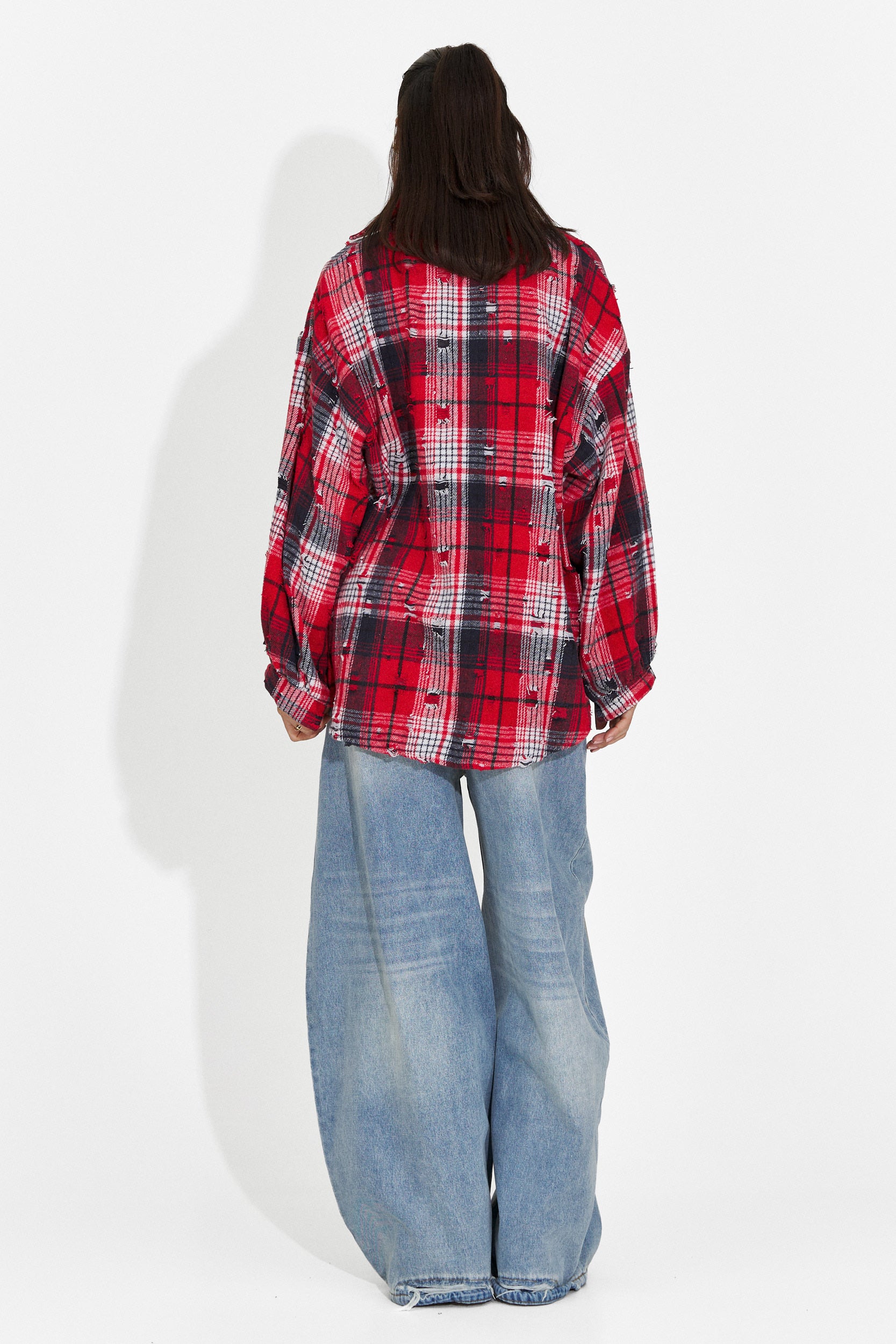 Elegant Red Women's Shirt Purely Bogas