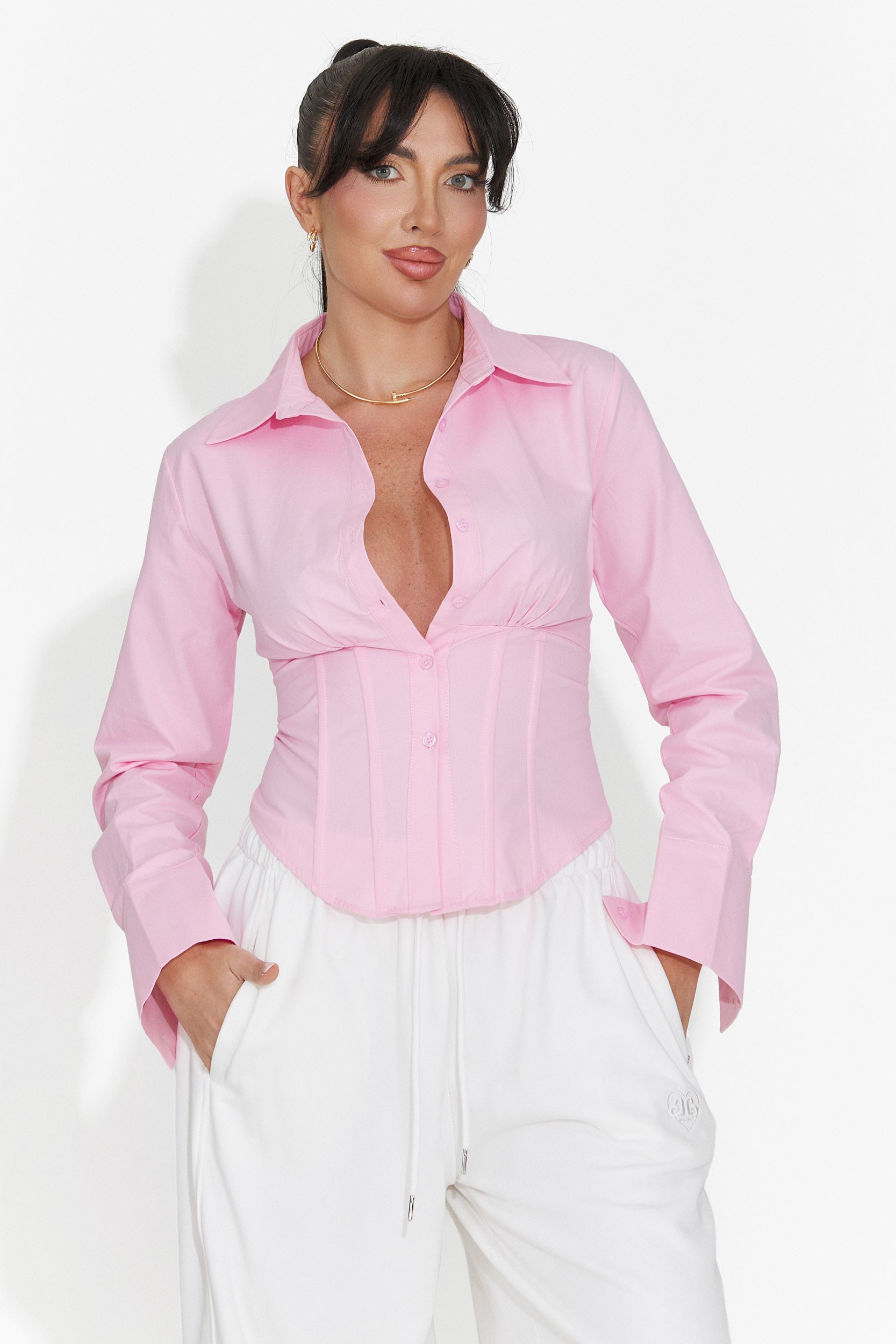 Elegant rosa damblus Lorina Bogas