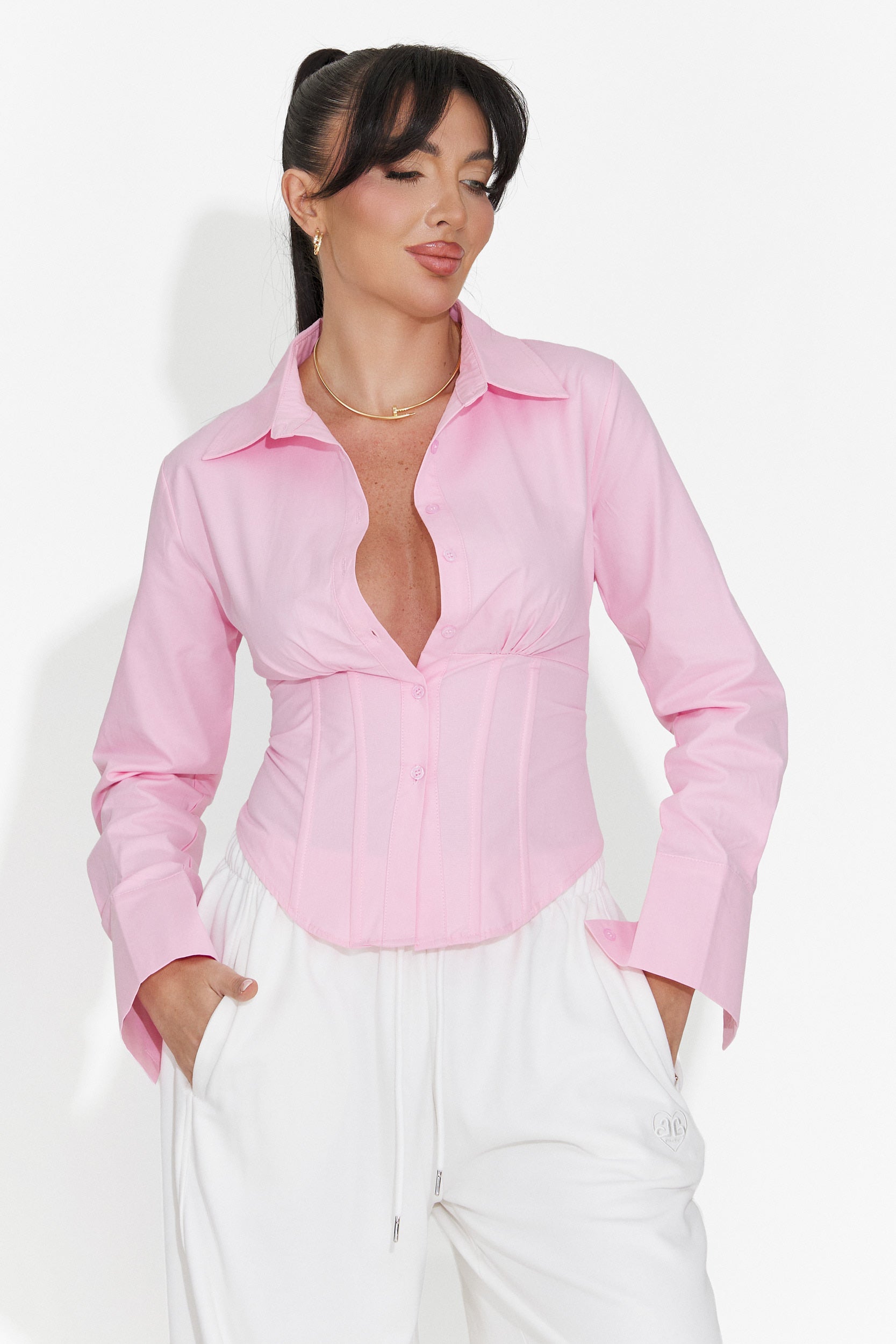 Elegant rosa damblus Lorina Bogas