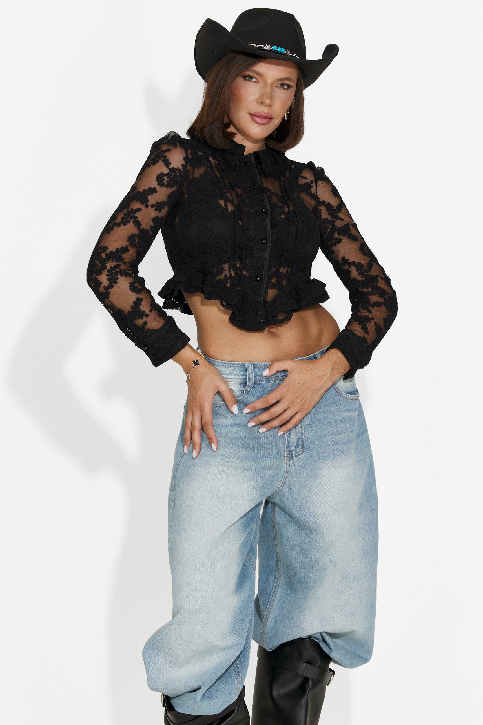 Camisa negra para mujer Elsya Bogas