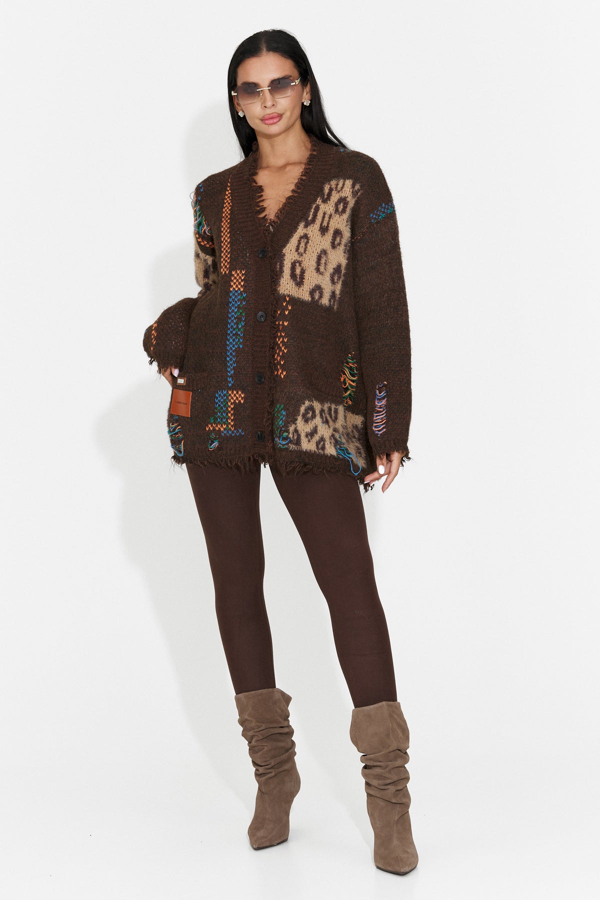 Cardigan casual maro Luneiola Bogas