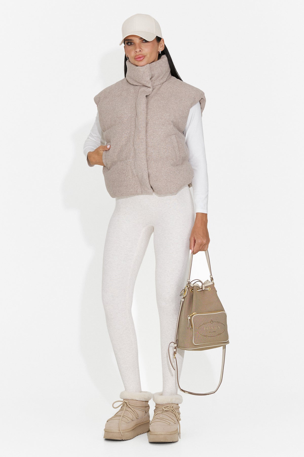 Colanti casual crem Pruzena Bogas