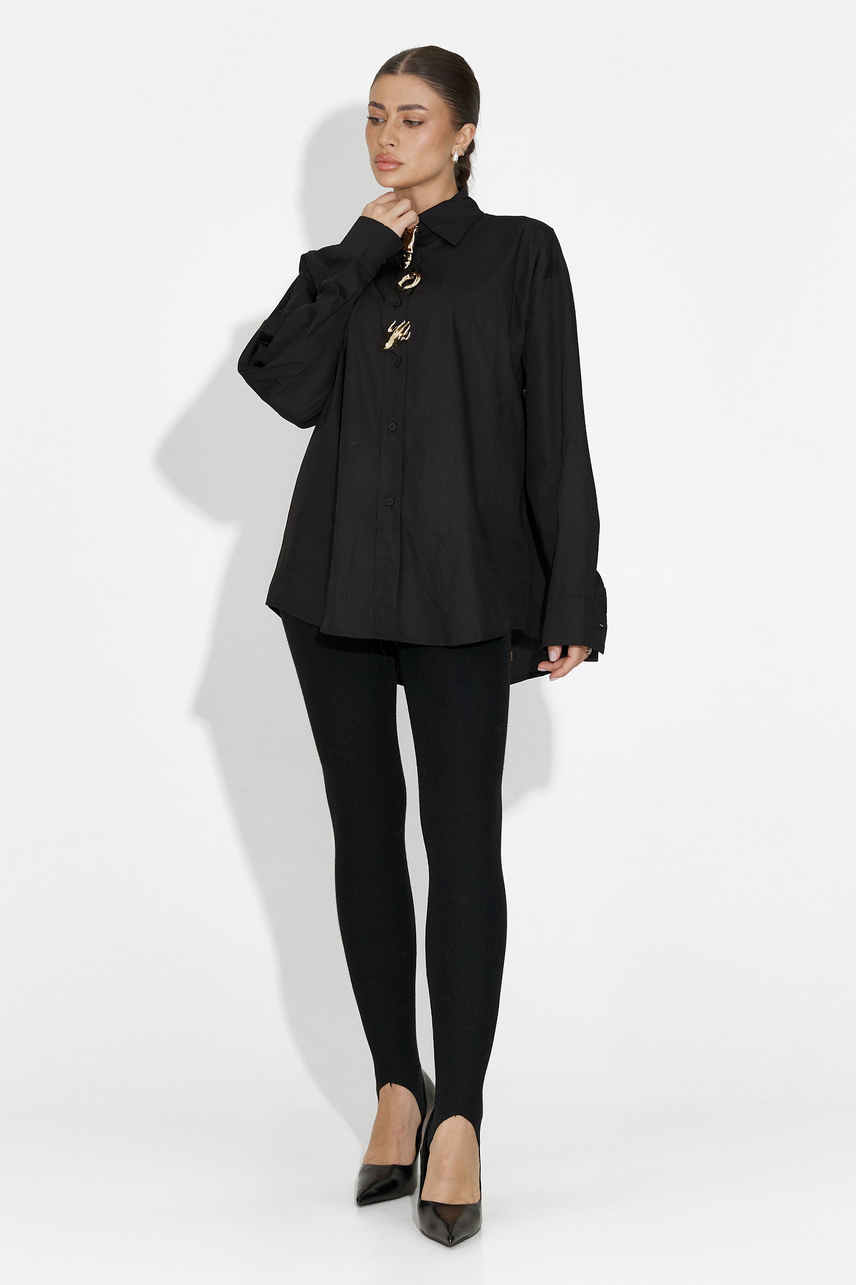 Svarta casual damleggings Aurisel Bogas