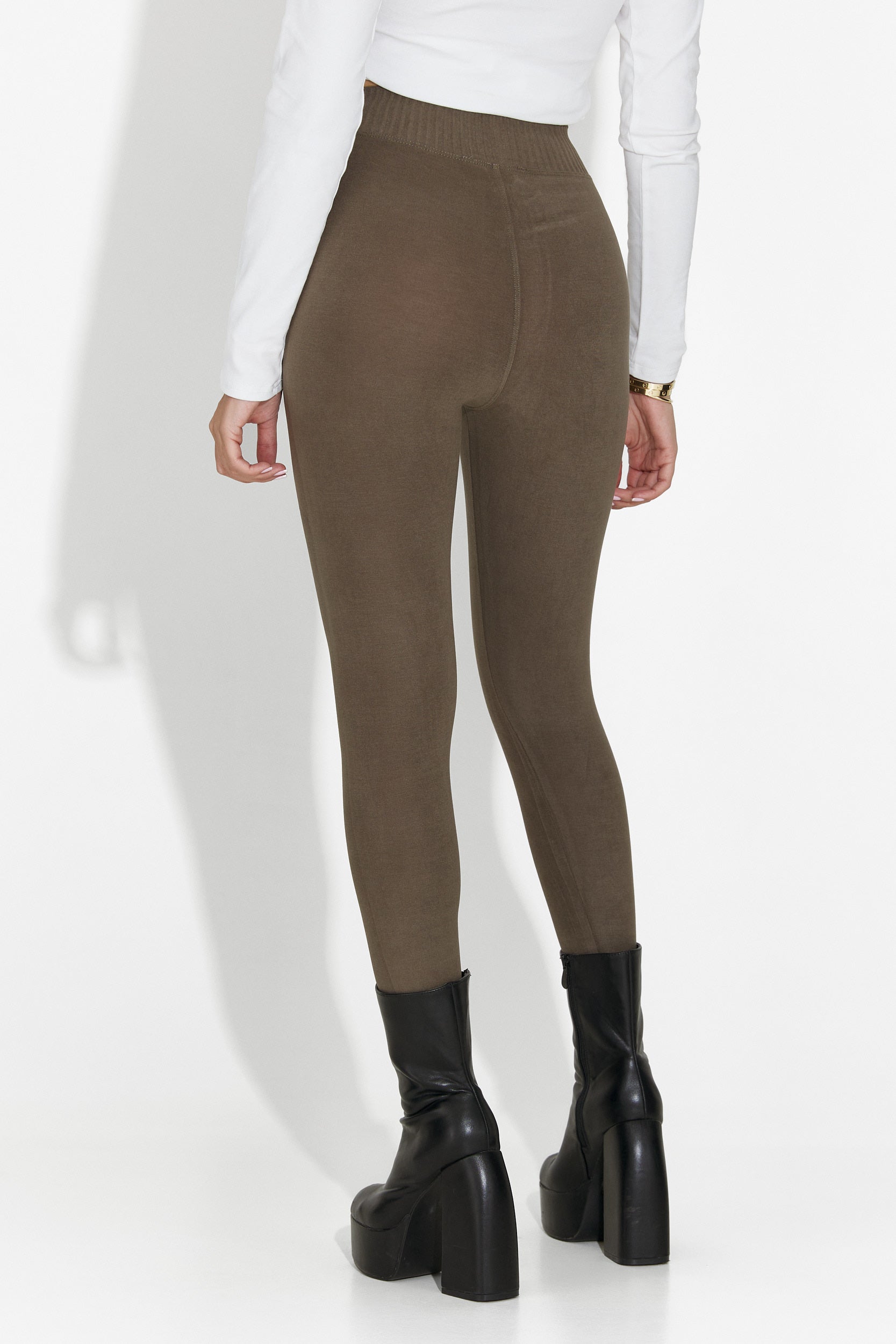 Legginsy damskie confortlux khaki Otalira Bogas