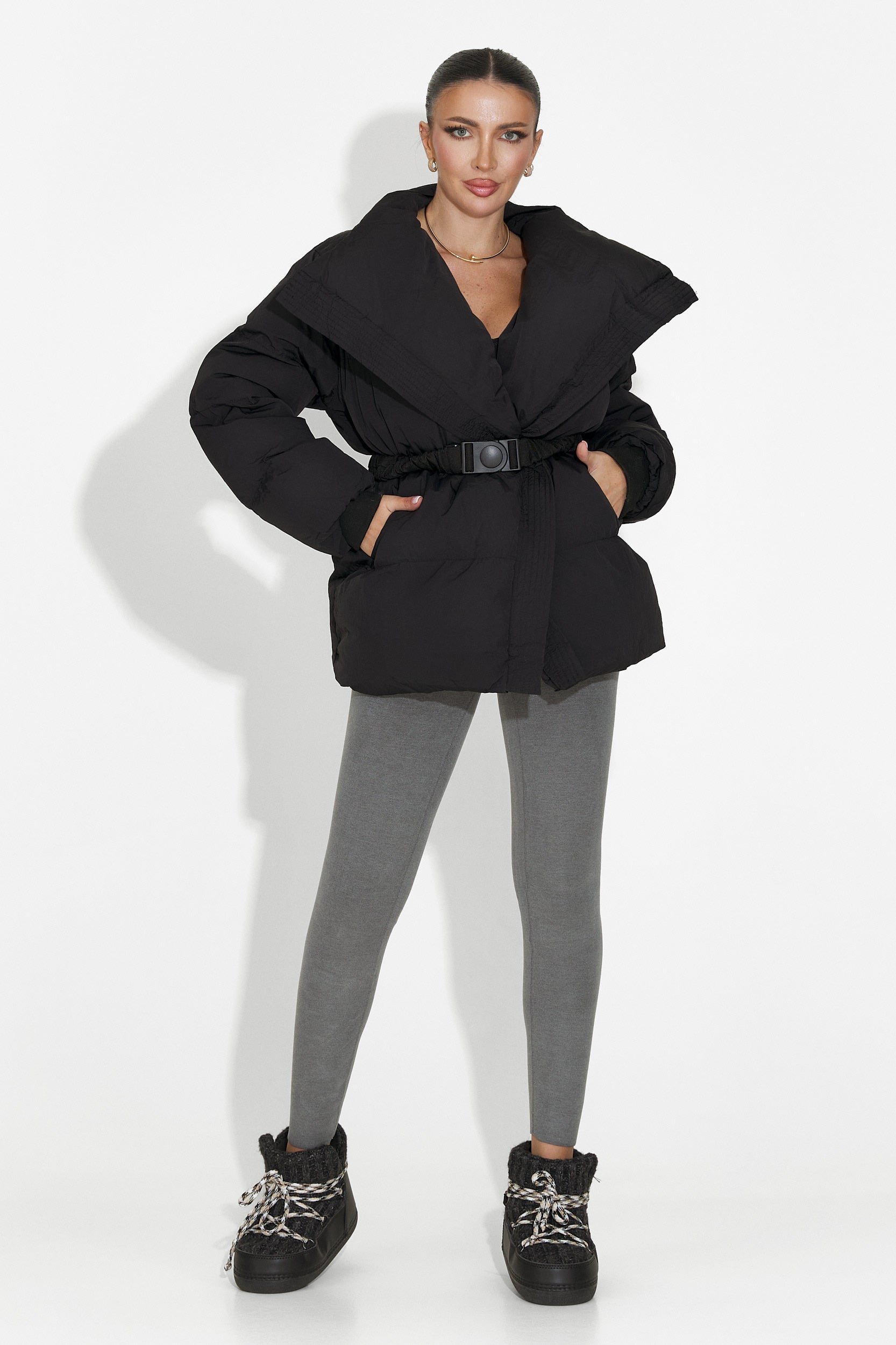 Κολάν Warm συμπιεστικά γκρι Michelina Bogas