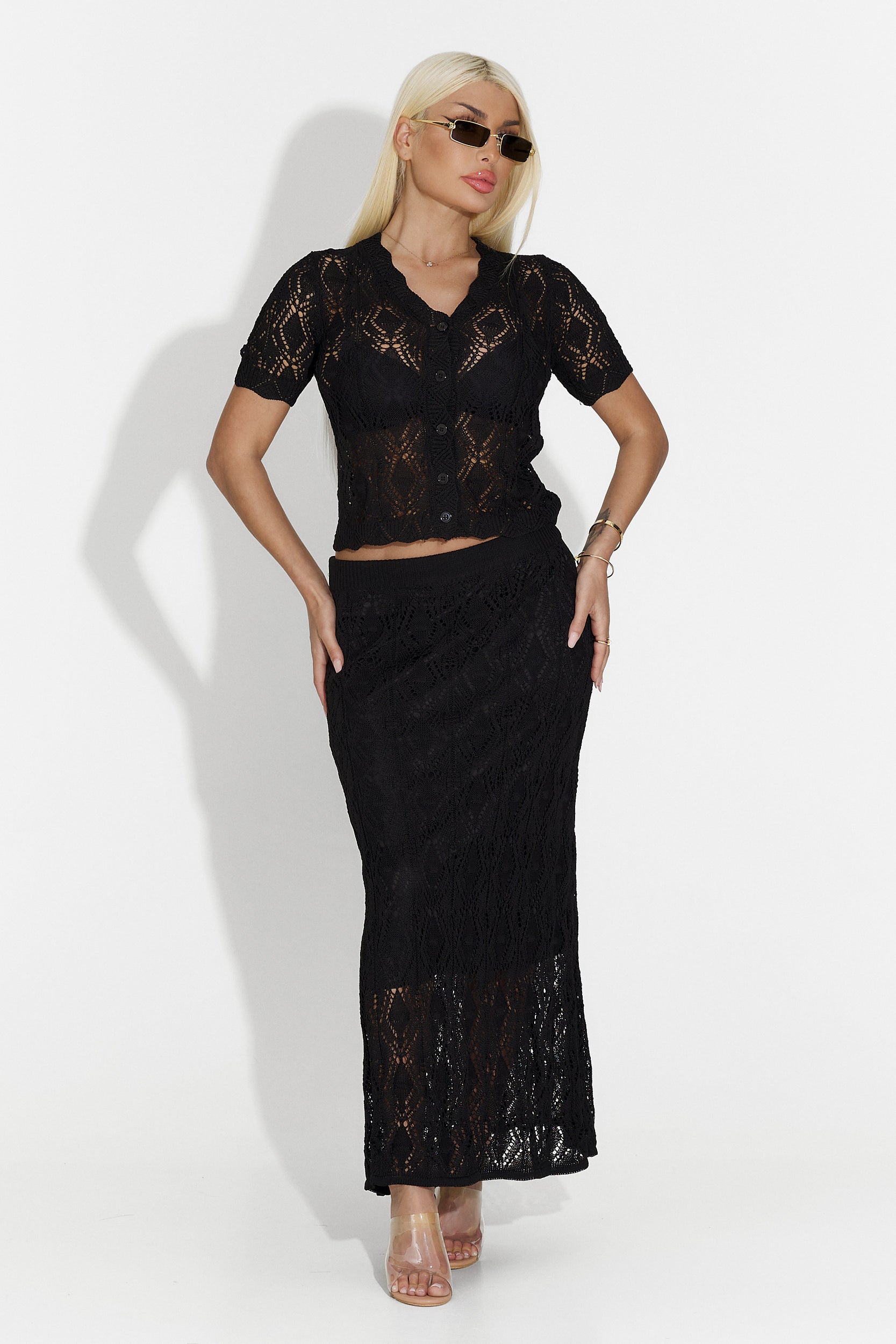 Traje de Falda Negra Soga Bogas