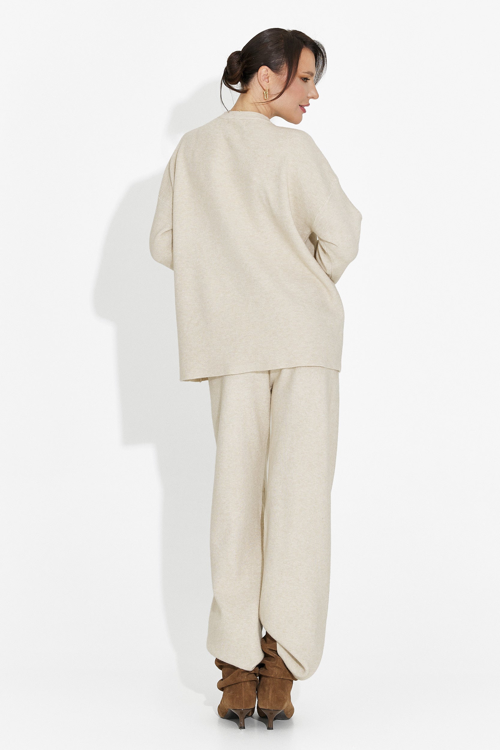 Beżowy komplet z spodniami Kania Bogas