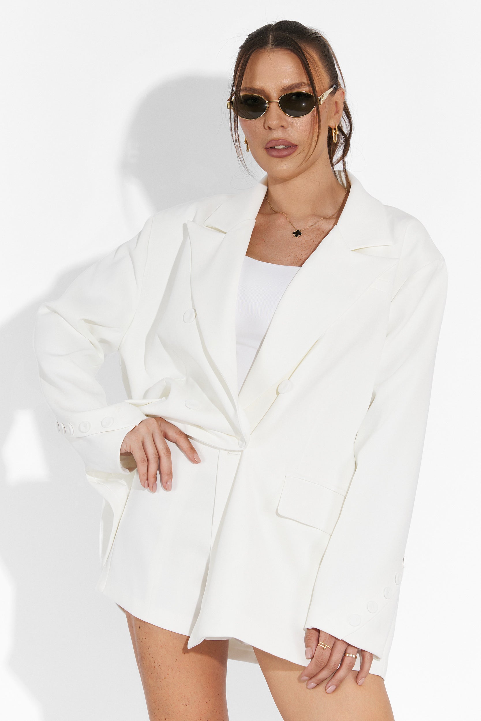 Ensemble avec short blanc Smozy Bogas