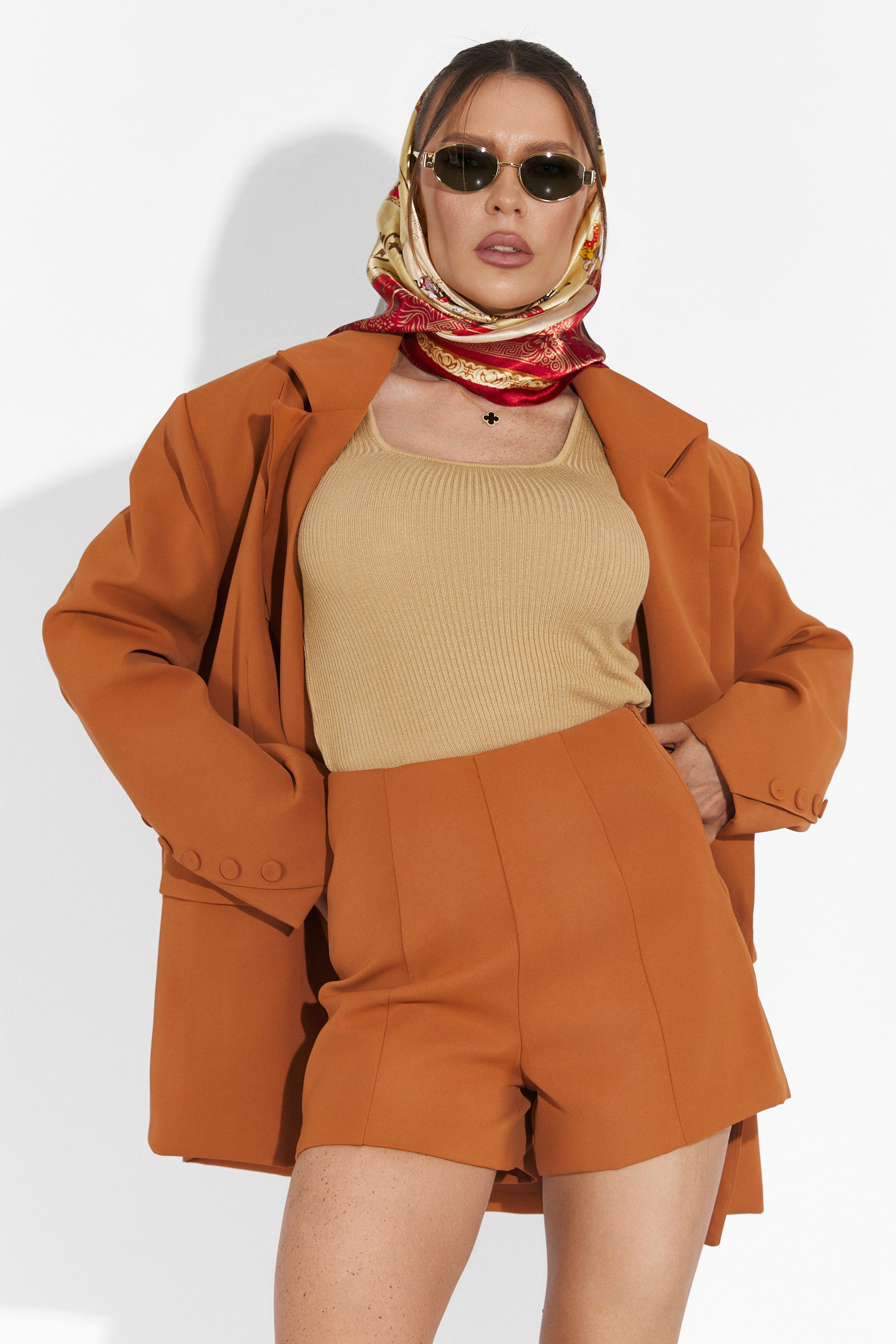 Ensemble avec short marron Smozy Bogas