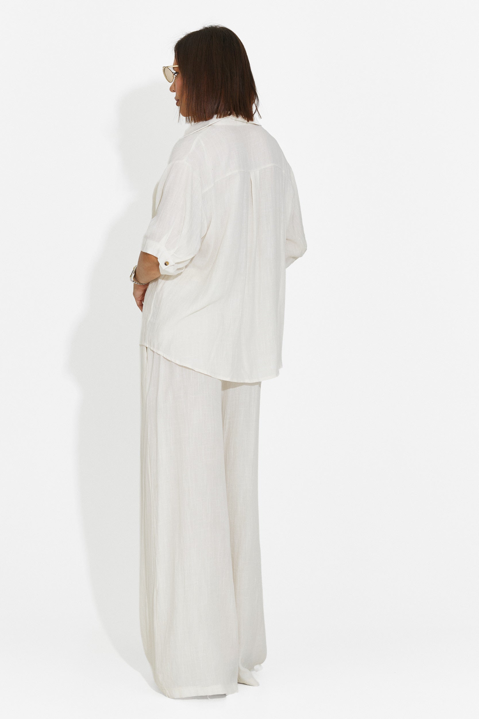 Women's set shirt + beige pants Anyela Bogas