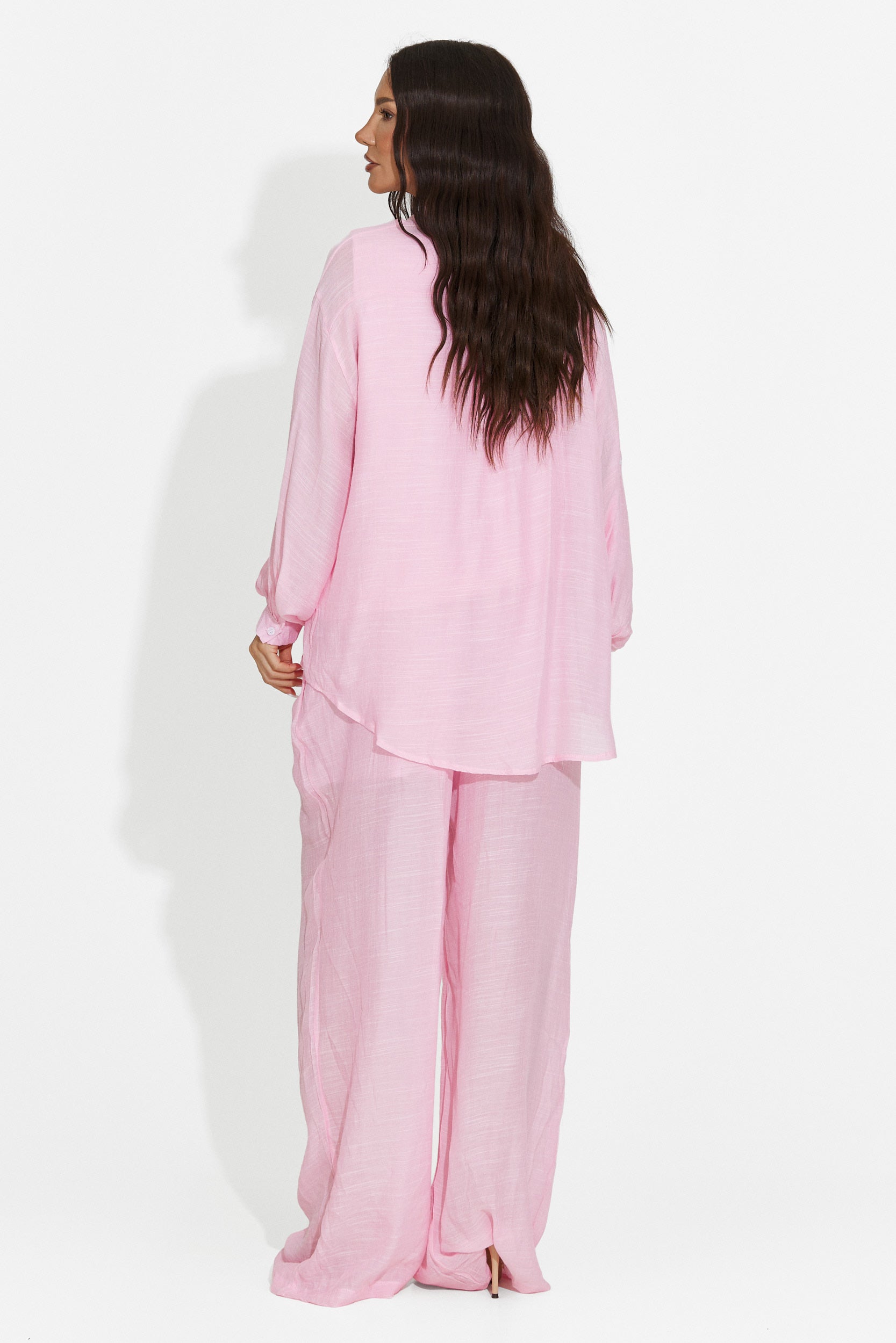 Pink women's set shirt + pants + tank top Mivya Bogas