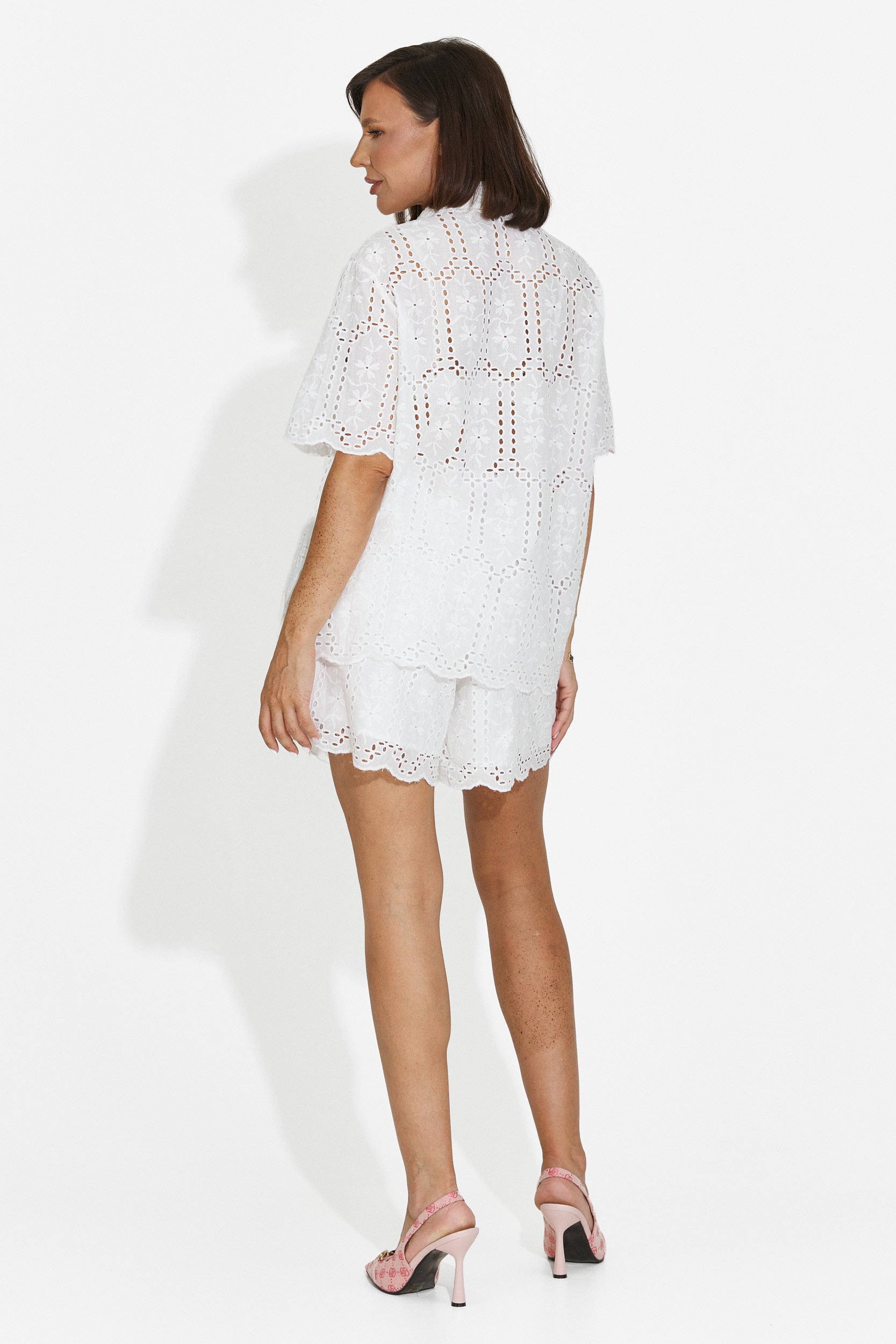 Women's set shirt + white shorts Clarya Bogas