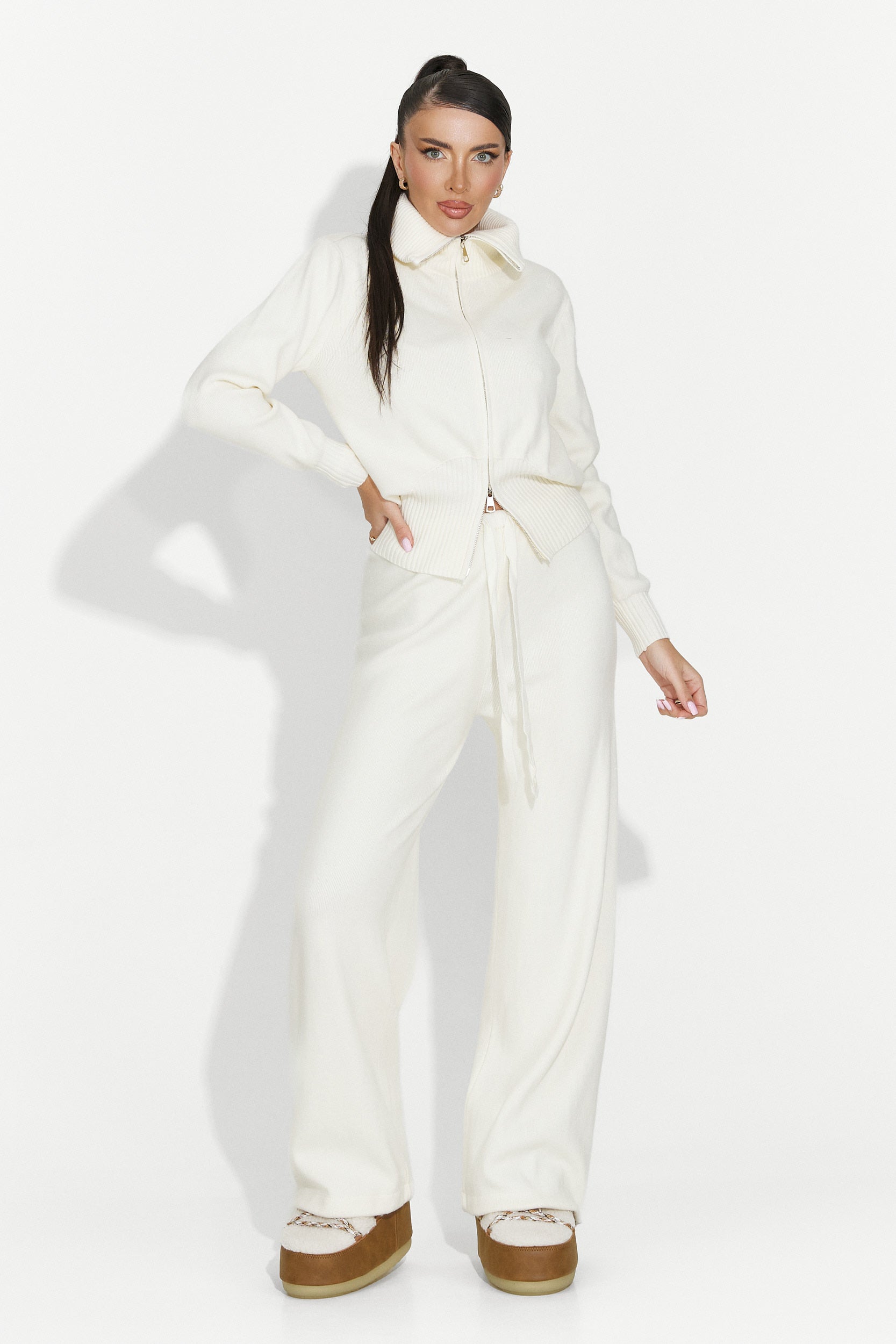 Σετ γυναικείο καθημερινό μπεζ Glenira Bogas