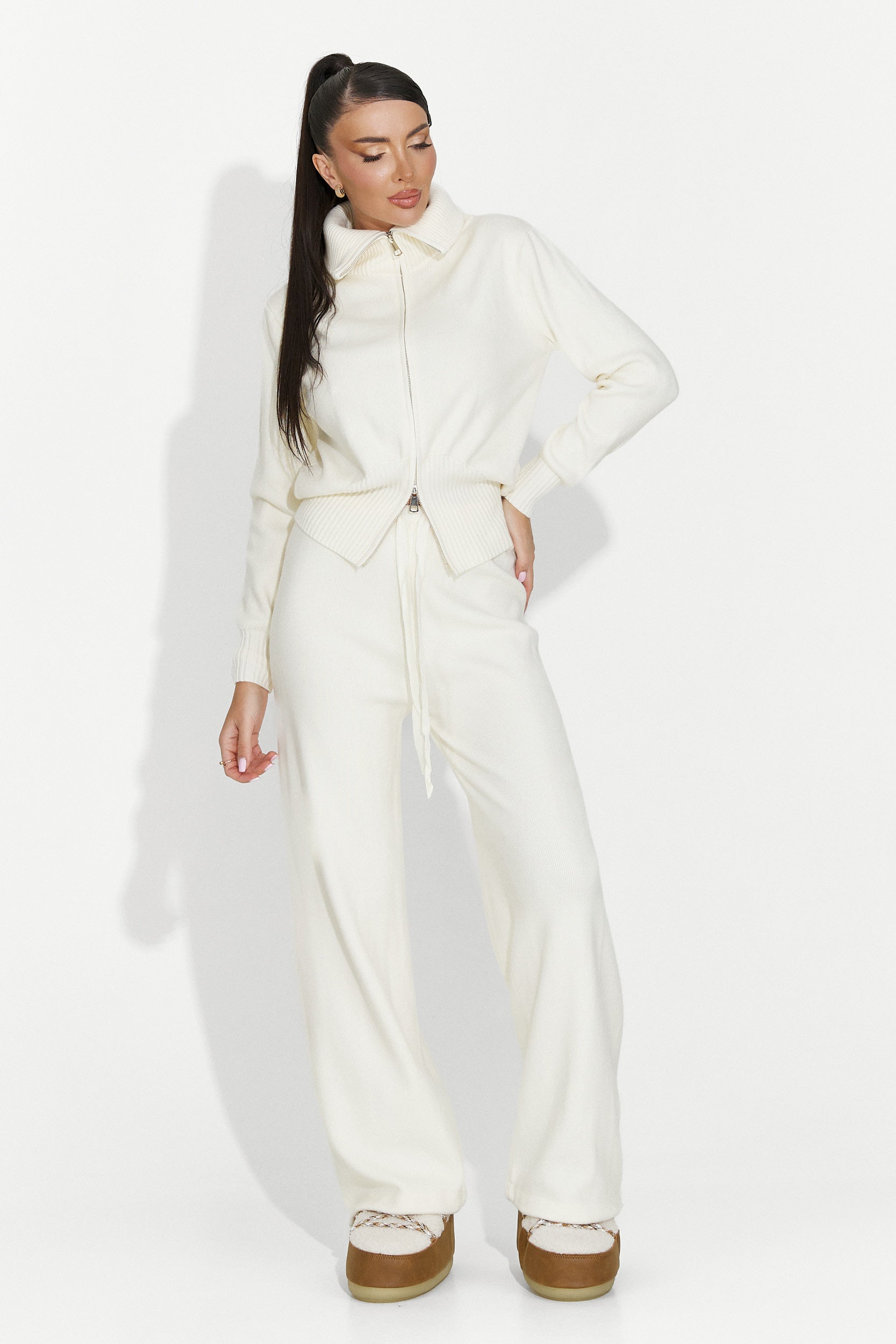 Σετ γυναικείο καθημερινό μπεζ Glenira Bogas