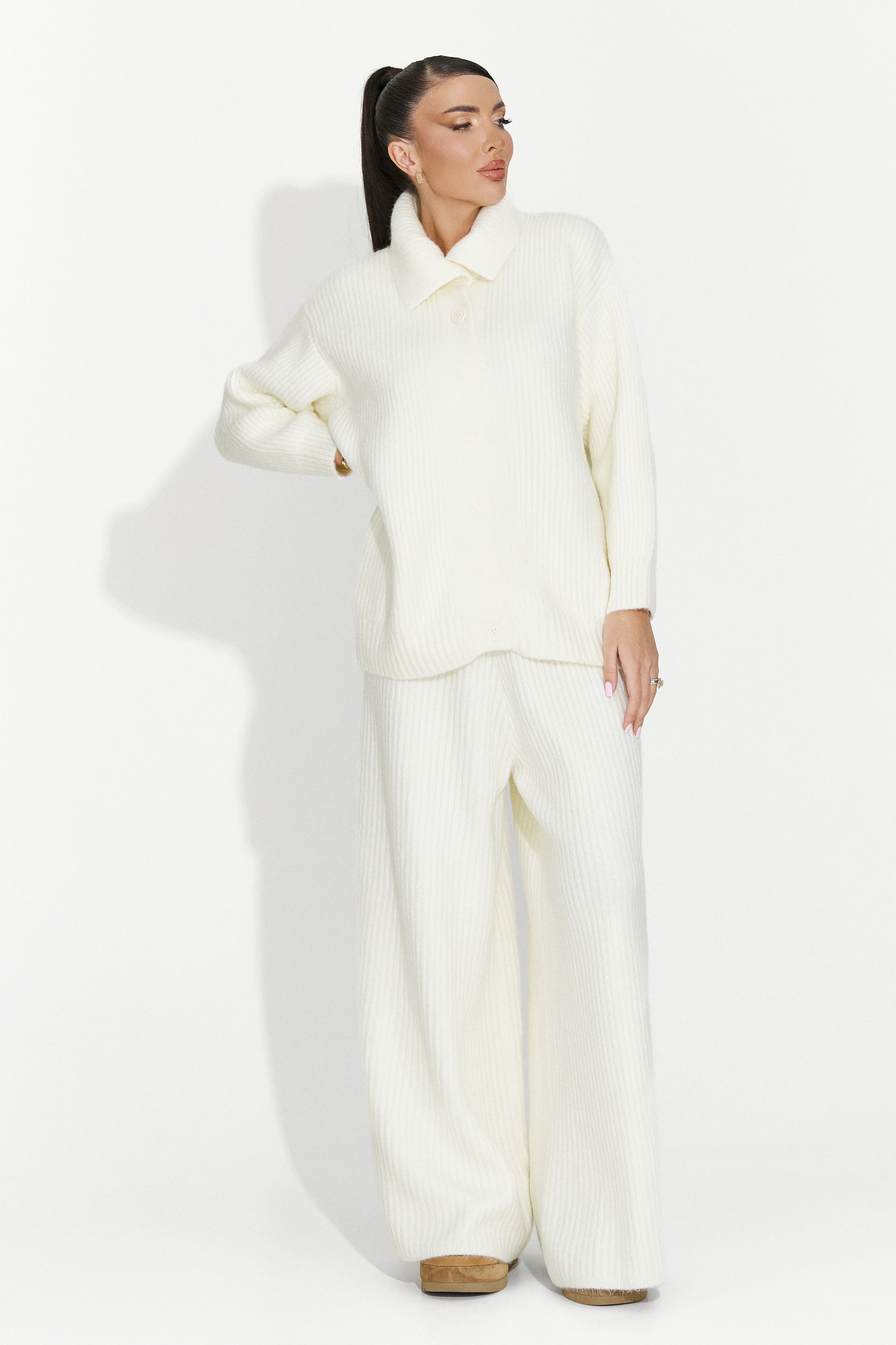 Women's casual beige suit Verlia Bogas