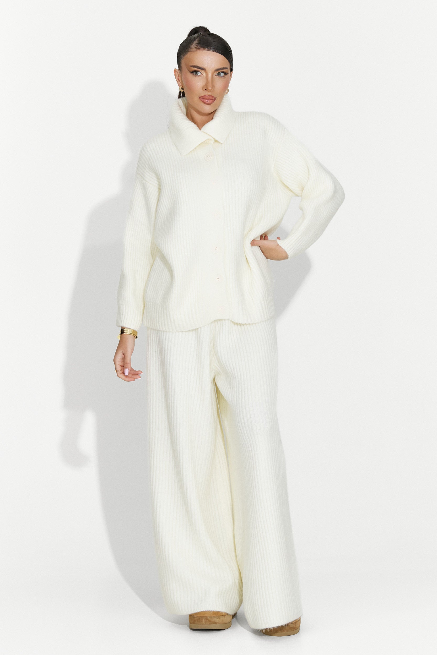 Women's casual beige suit Verlia Bogas