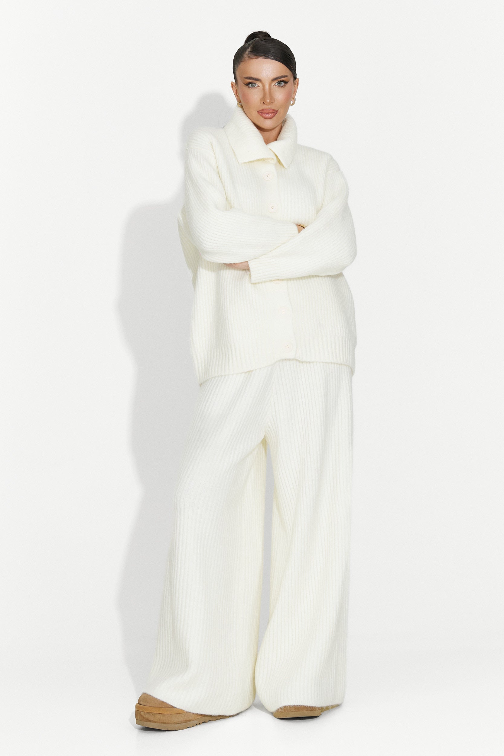 Women's casual beige suit Verlia Bogas