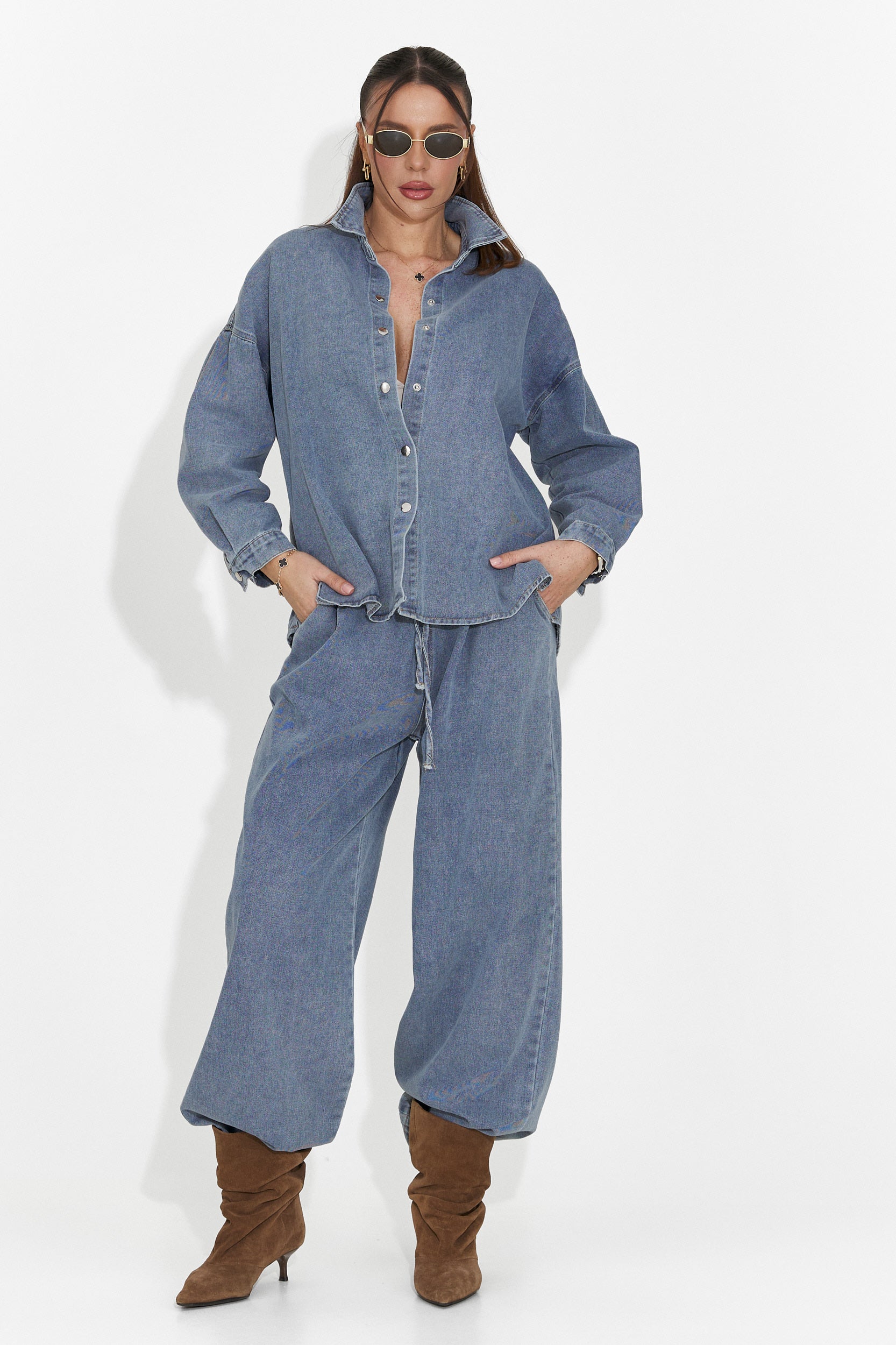 Ensemble femme décontracté bleu Simena Bogas