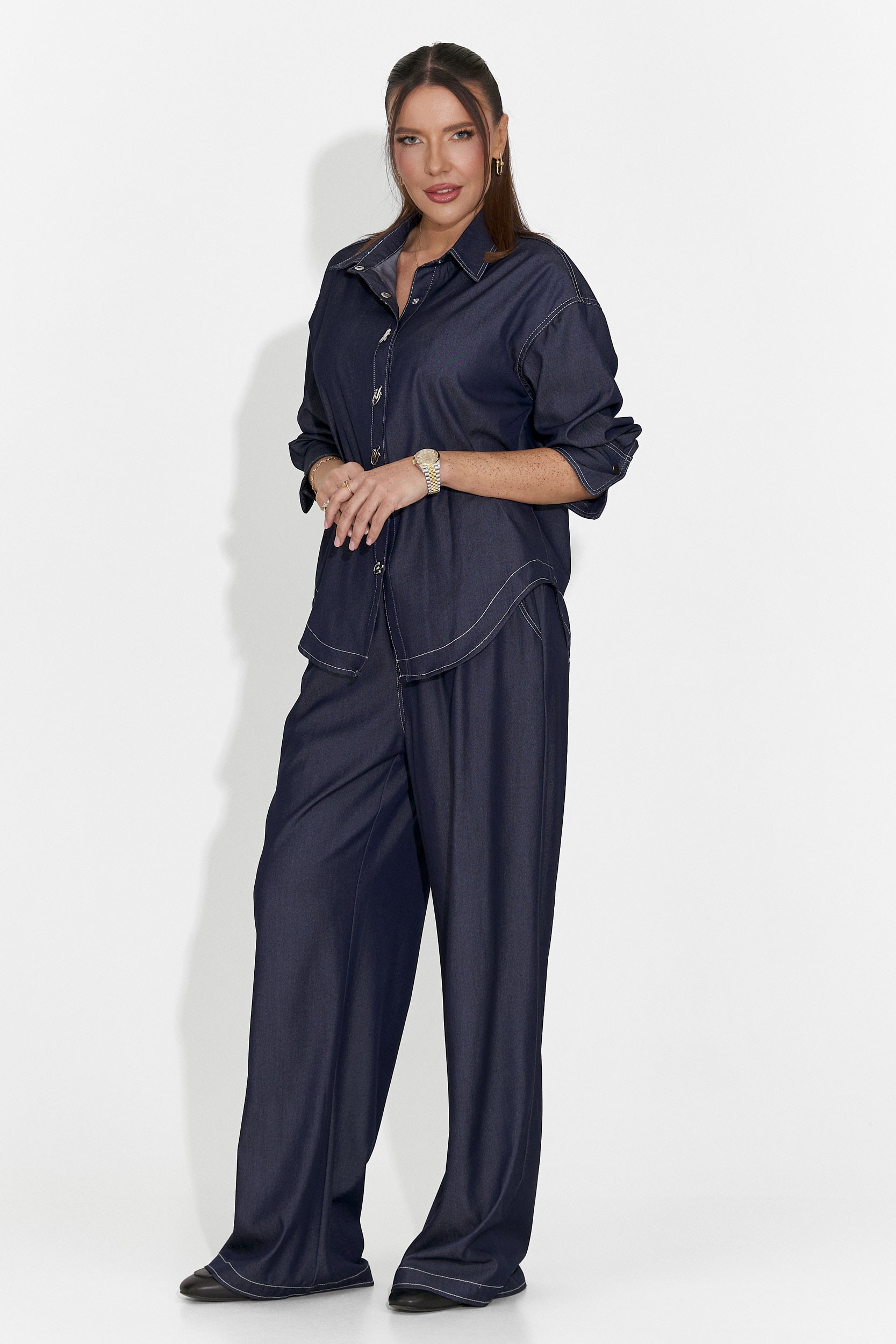 Σετ γυναικείο καθημερινό μπλε Elisio Bogas