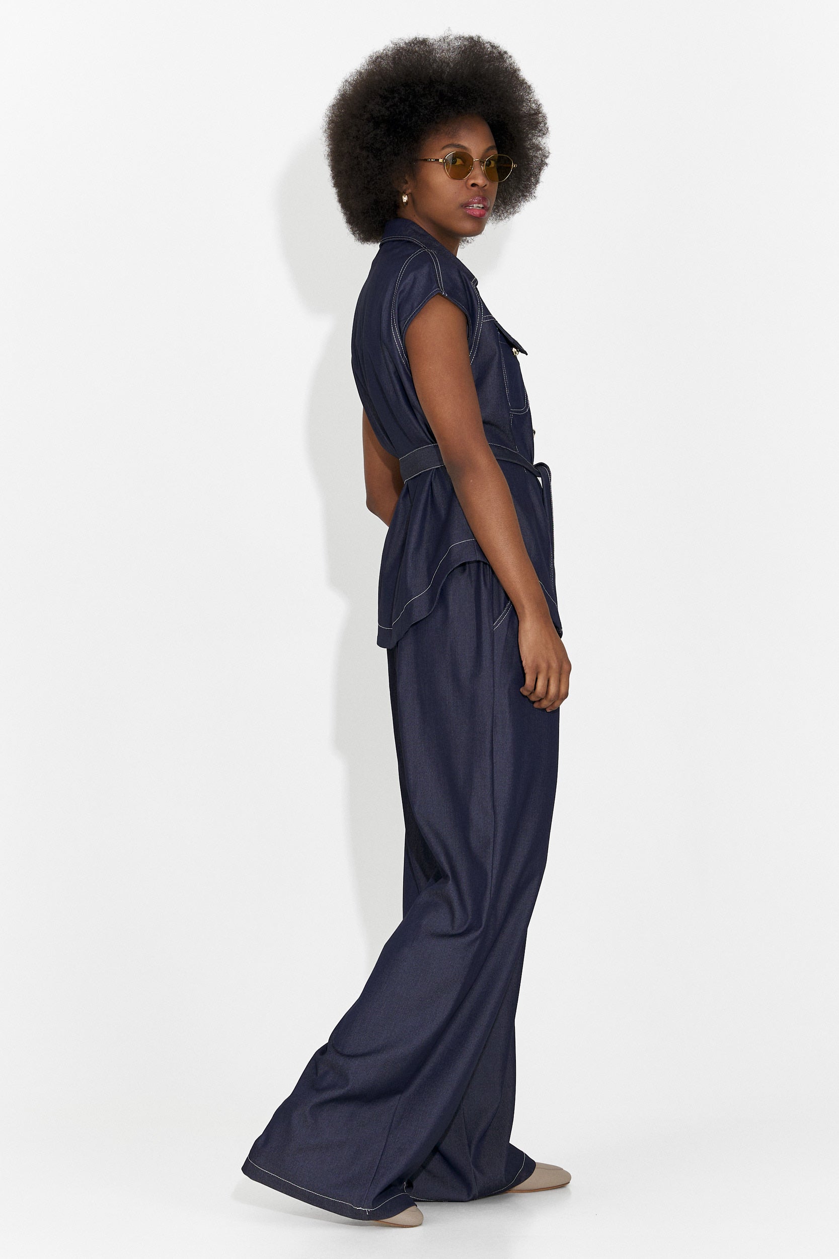 Σετ γυναικείο καθημερινό μπλε Enolia Bogas