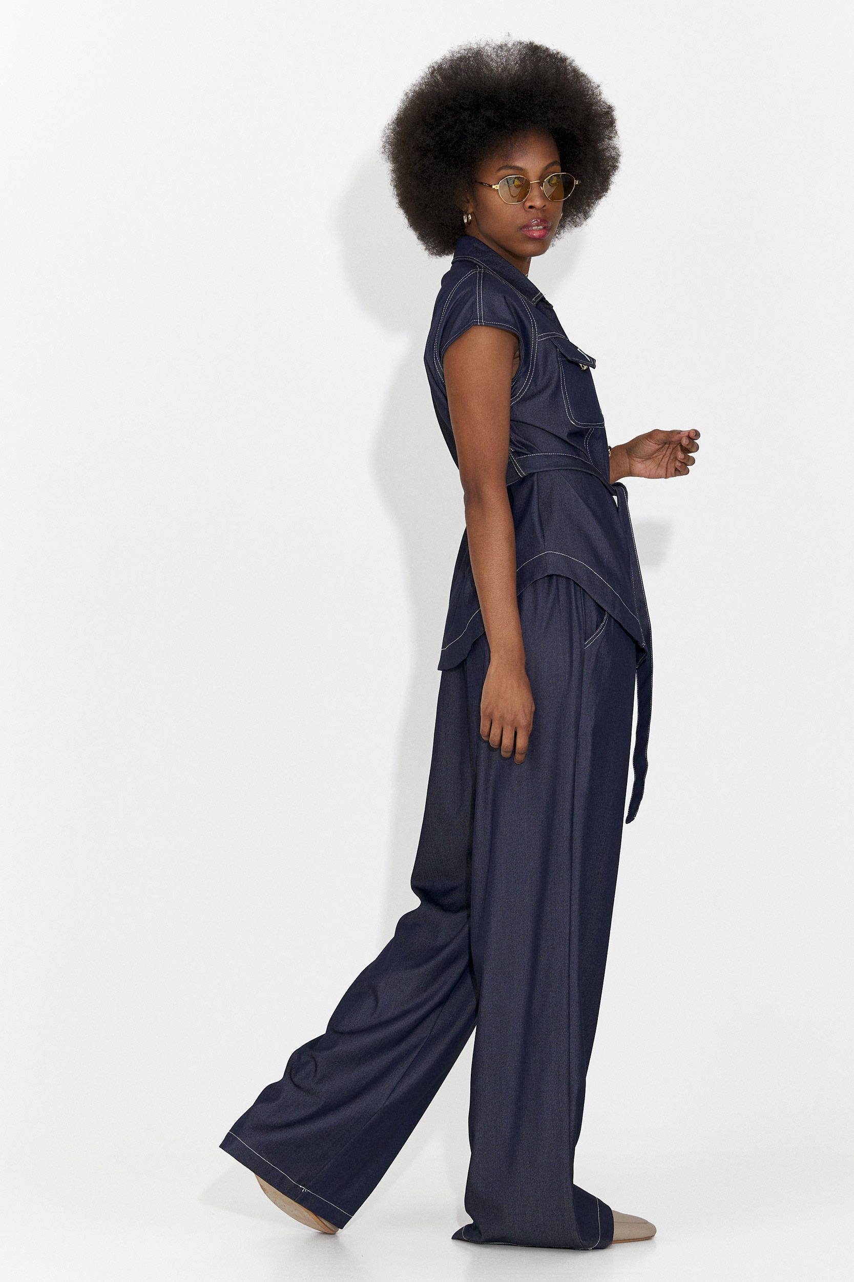 Σετ γυναικείο καθημερινό μπλε Enolia Bogas