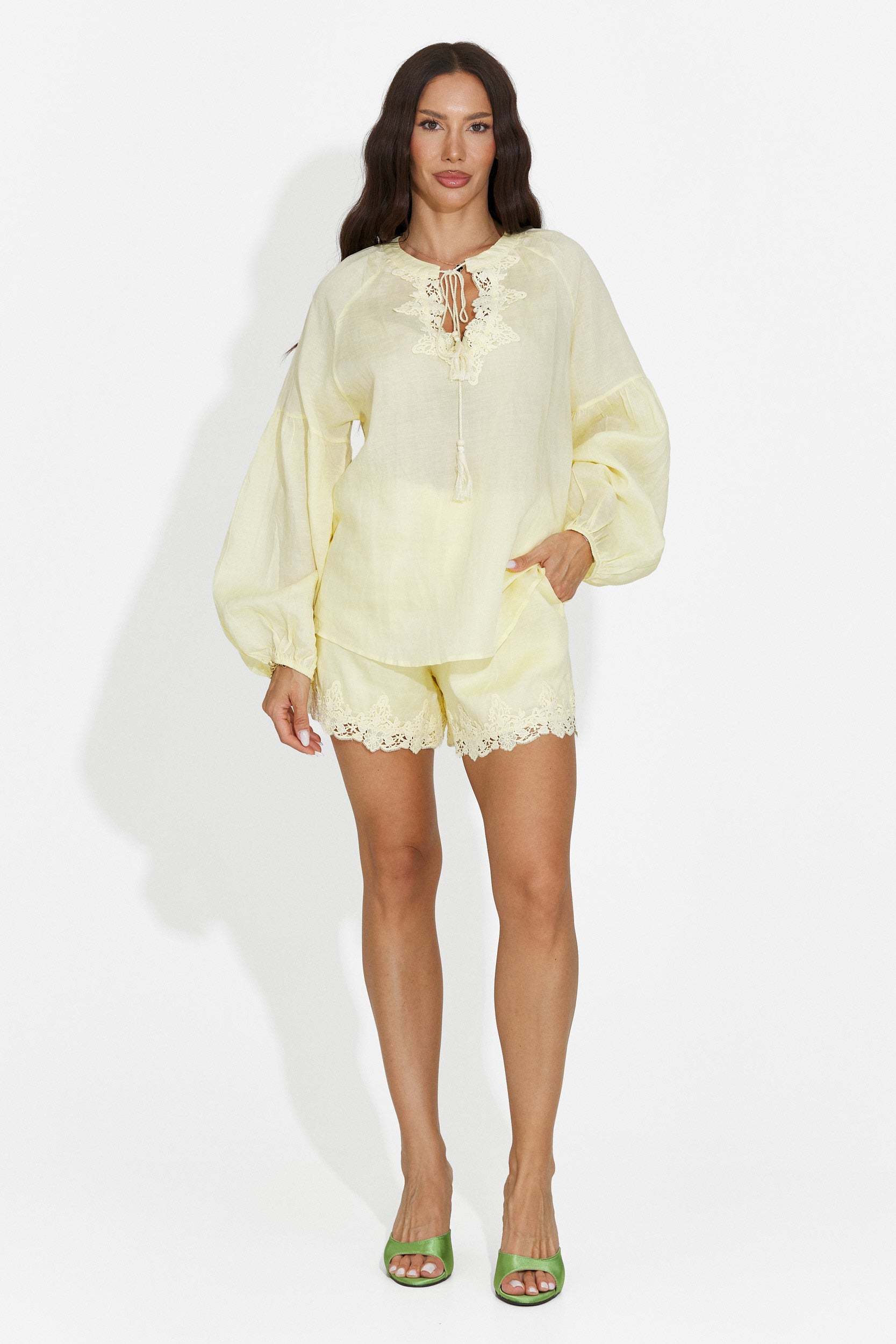 Conjunto casual amarillo para mujer Merliana Bogas