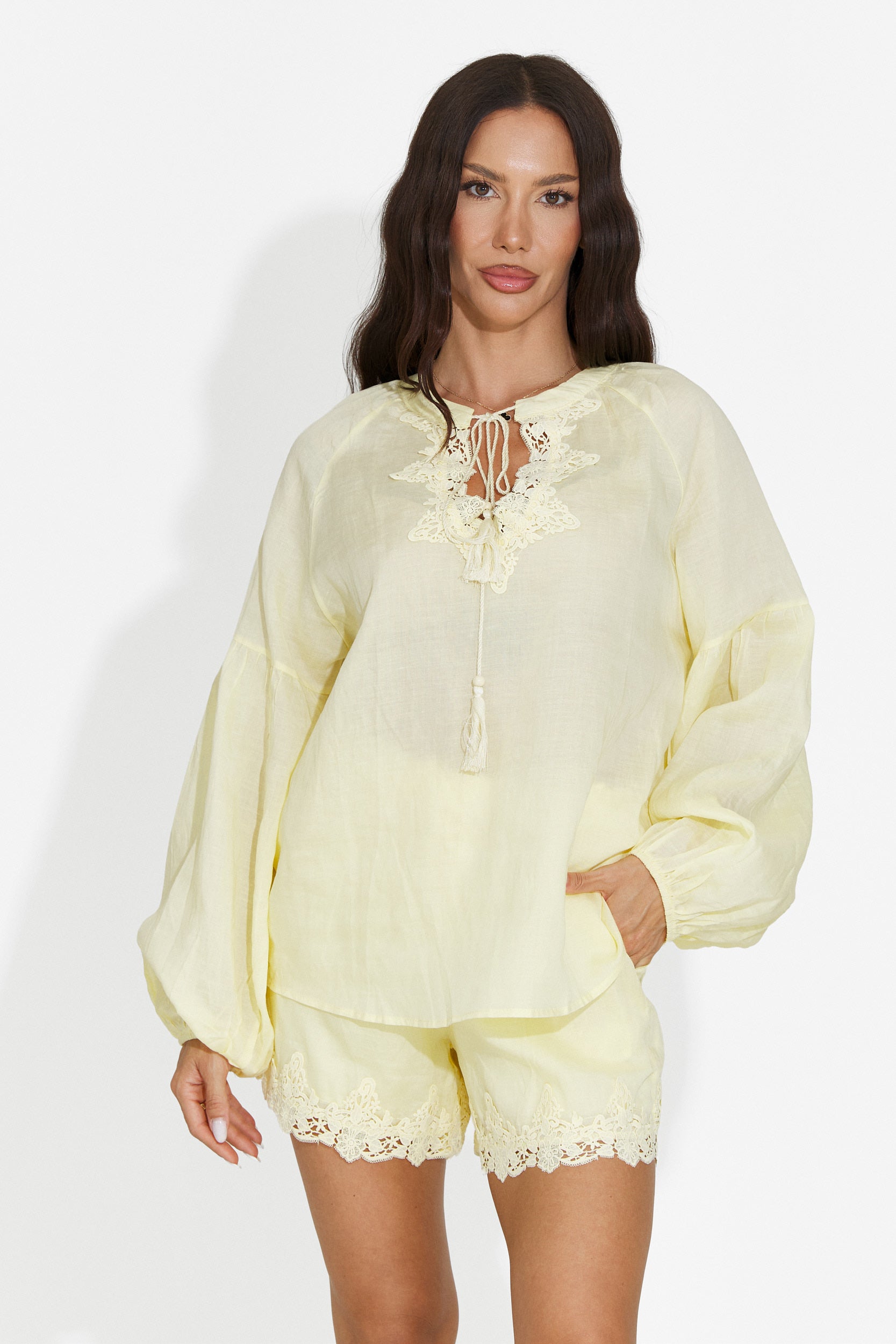 Conjunto casual amarillo para mujer Merliana Bogas