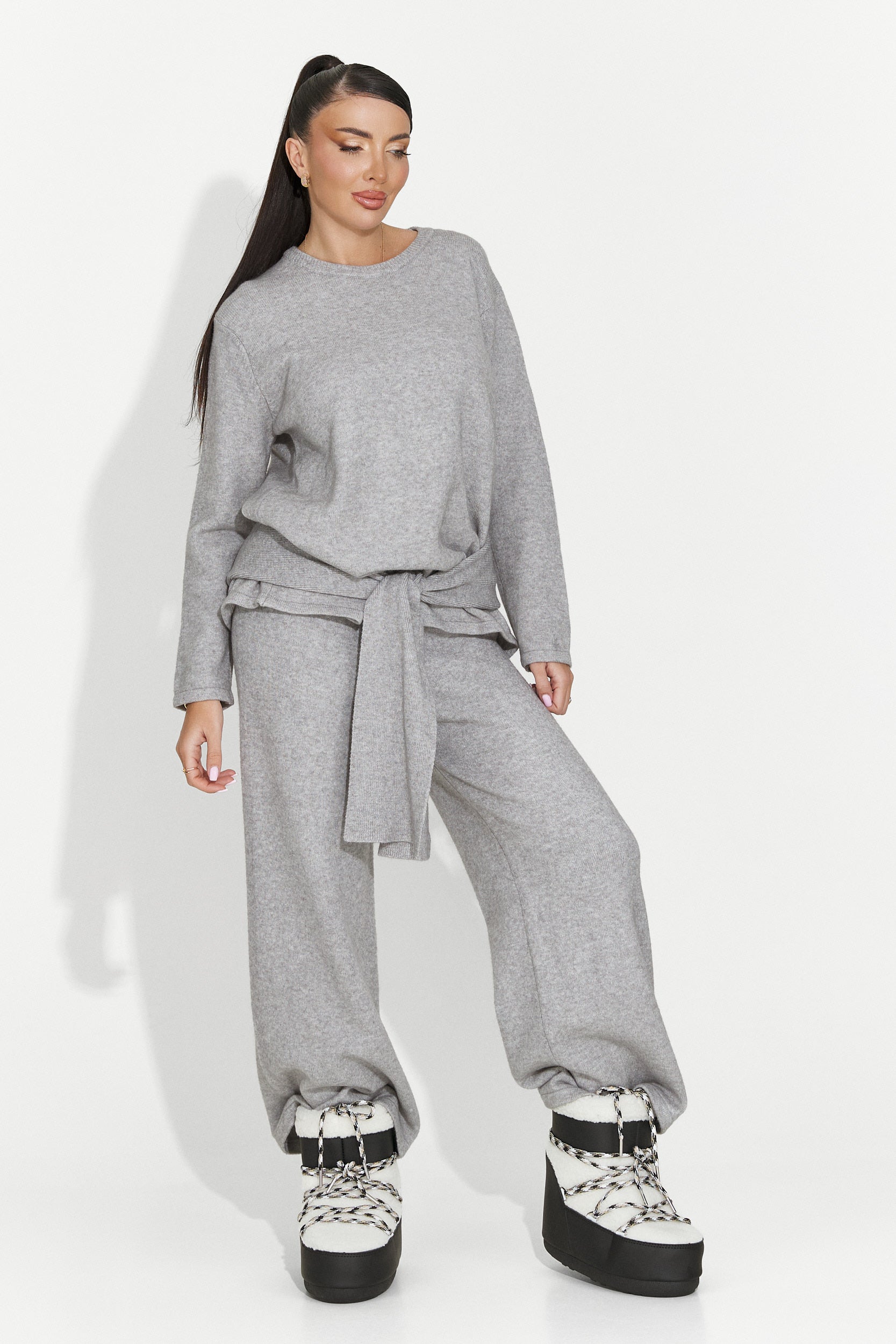 Damenanzug casual grau Vencilie Bogas