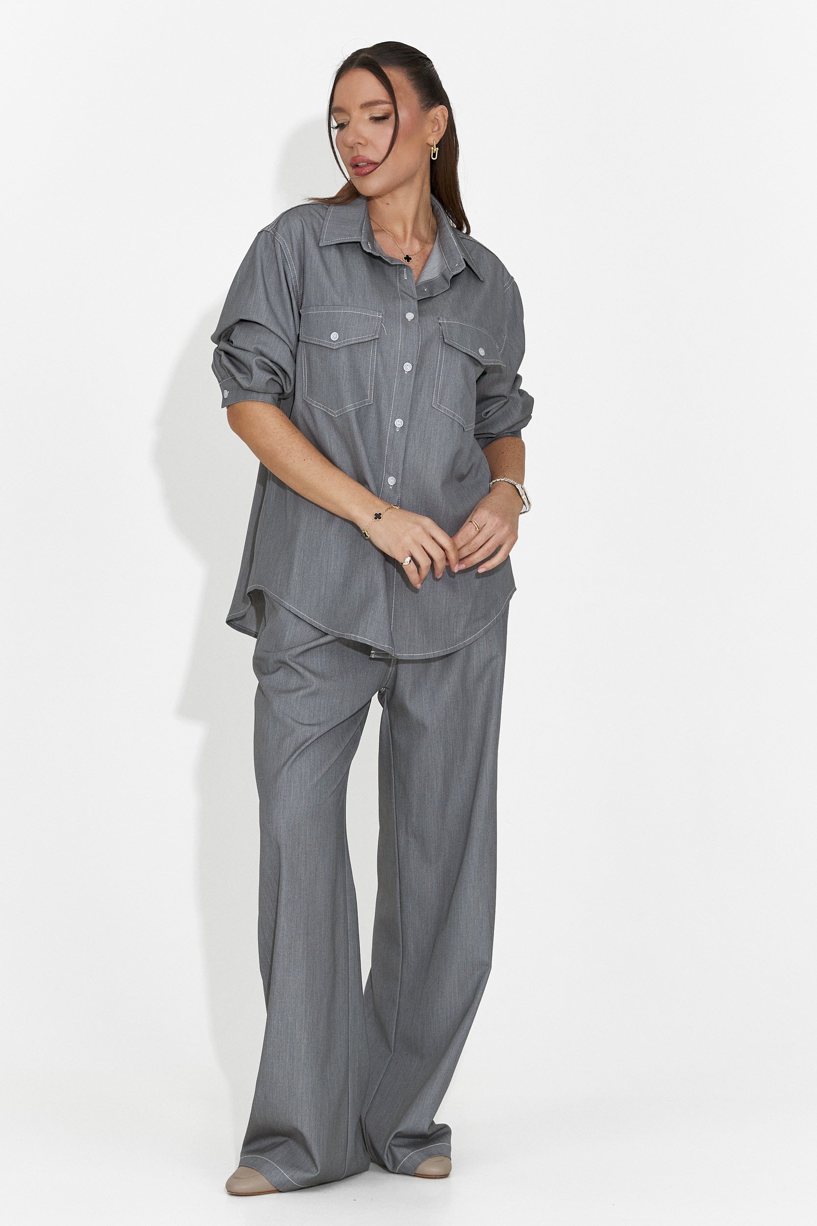 Καθημερινό Γκρι Γυναικείο Κοστούμι Zunaira Bogas