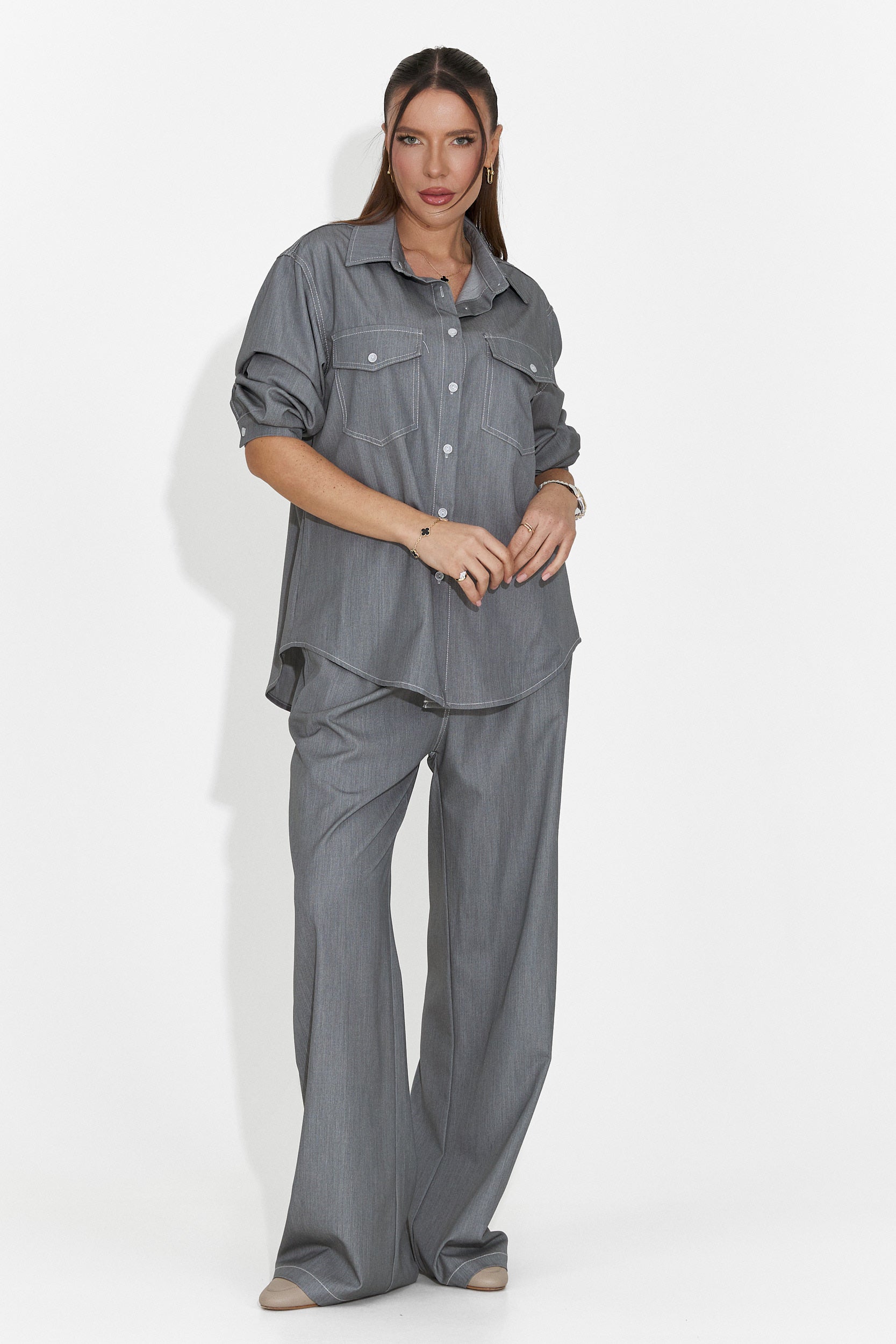 Καθημερινό Γκρι Γυναικείο Κοστούμι Zunaira Bogas