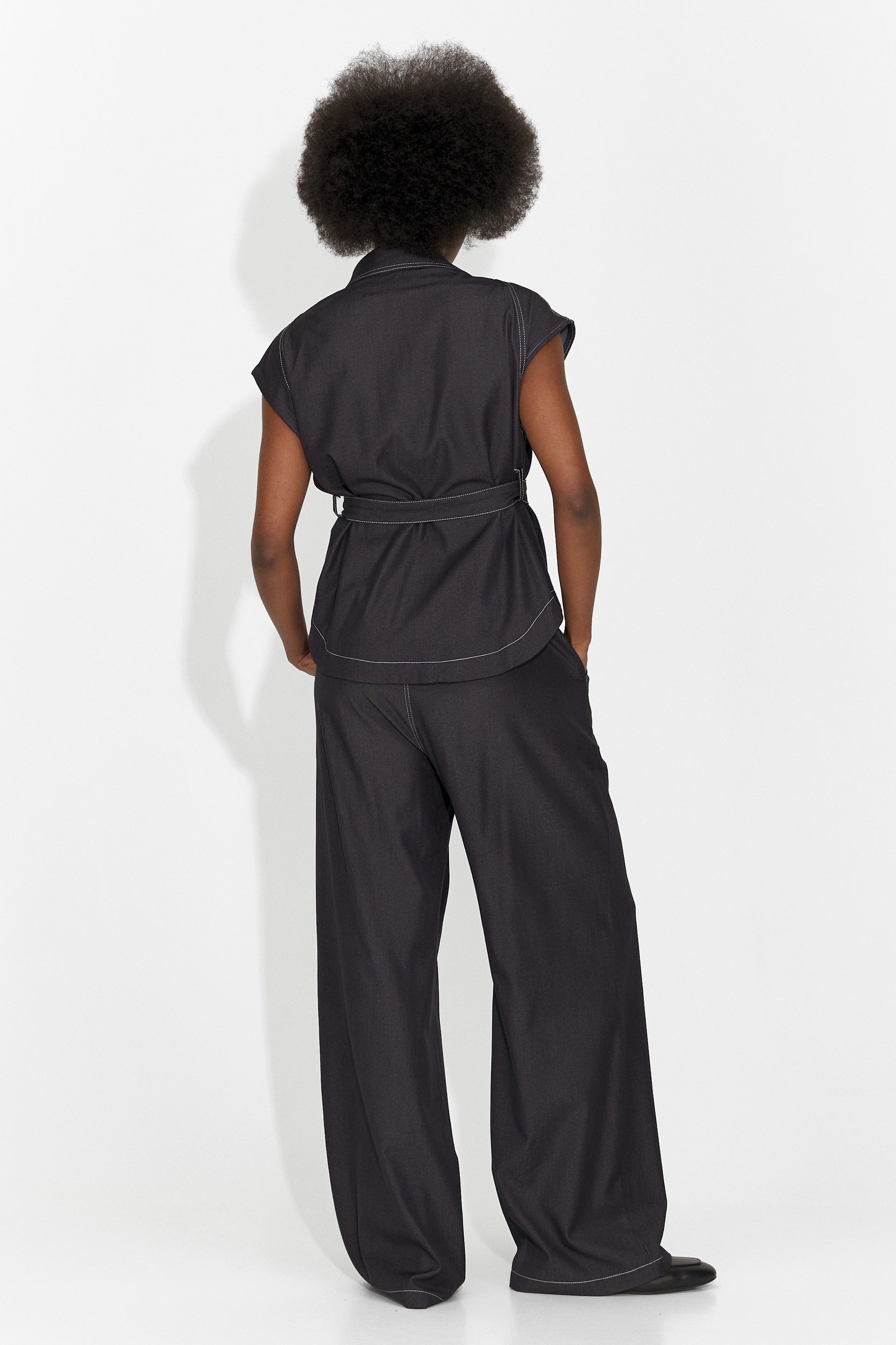 Czarny, codzienny garnitur dla kobiet Enolia Bogas