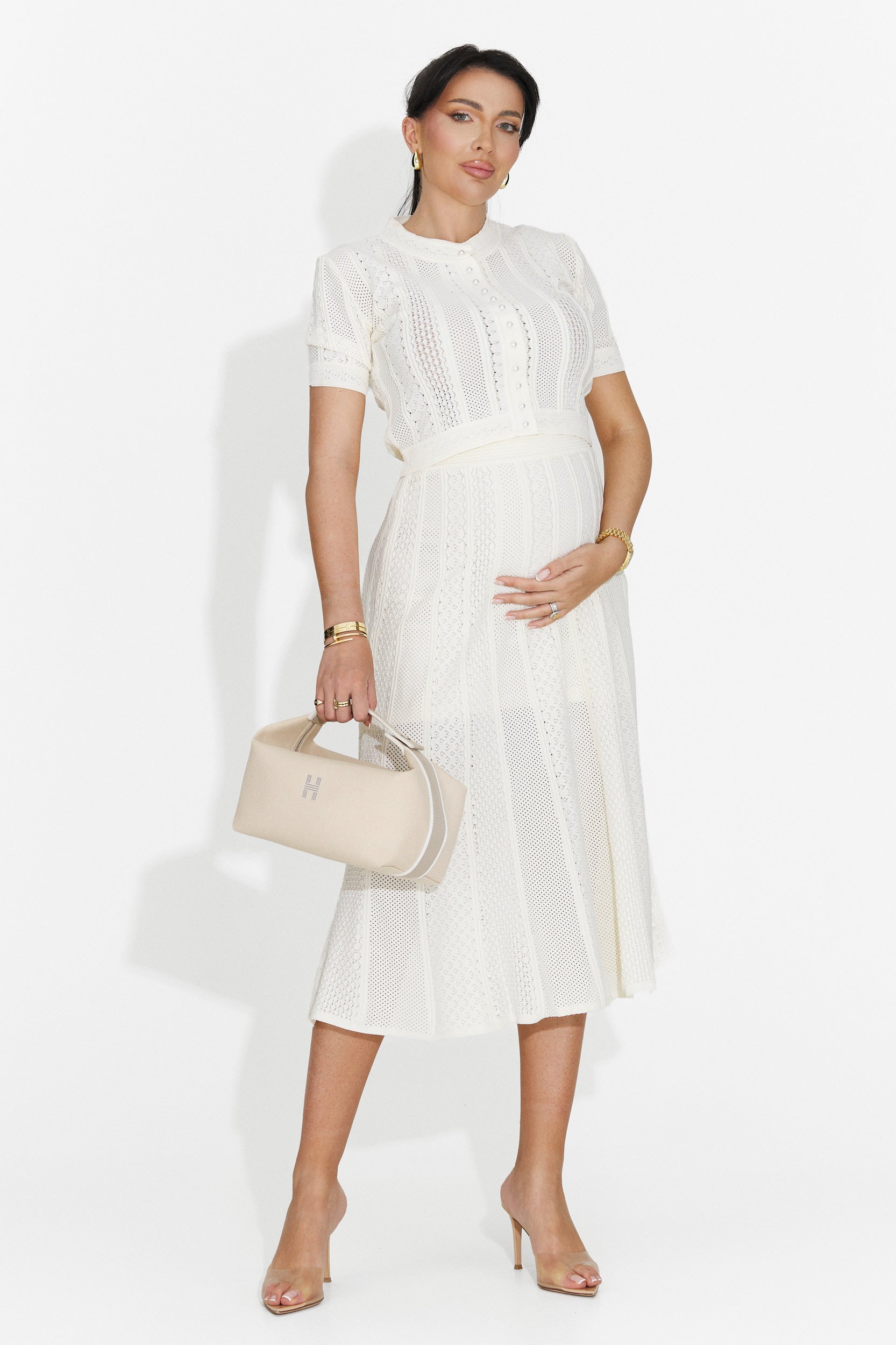 Denilia Bogas women's suit with cream skirt